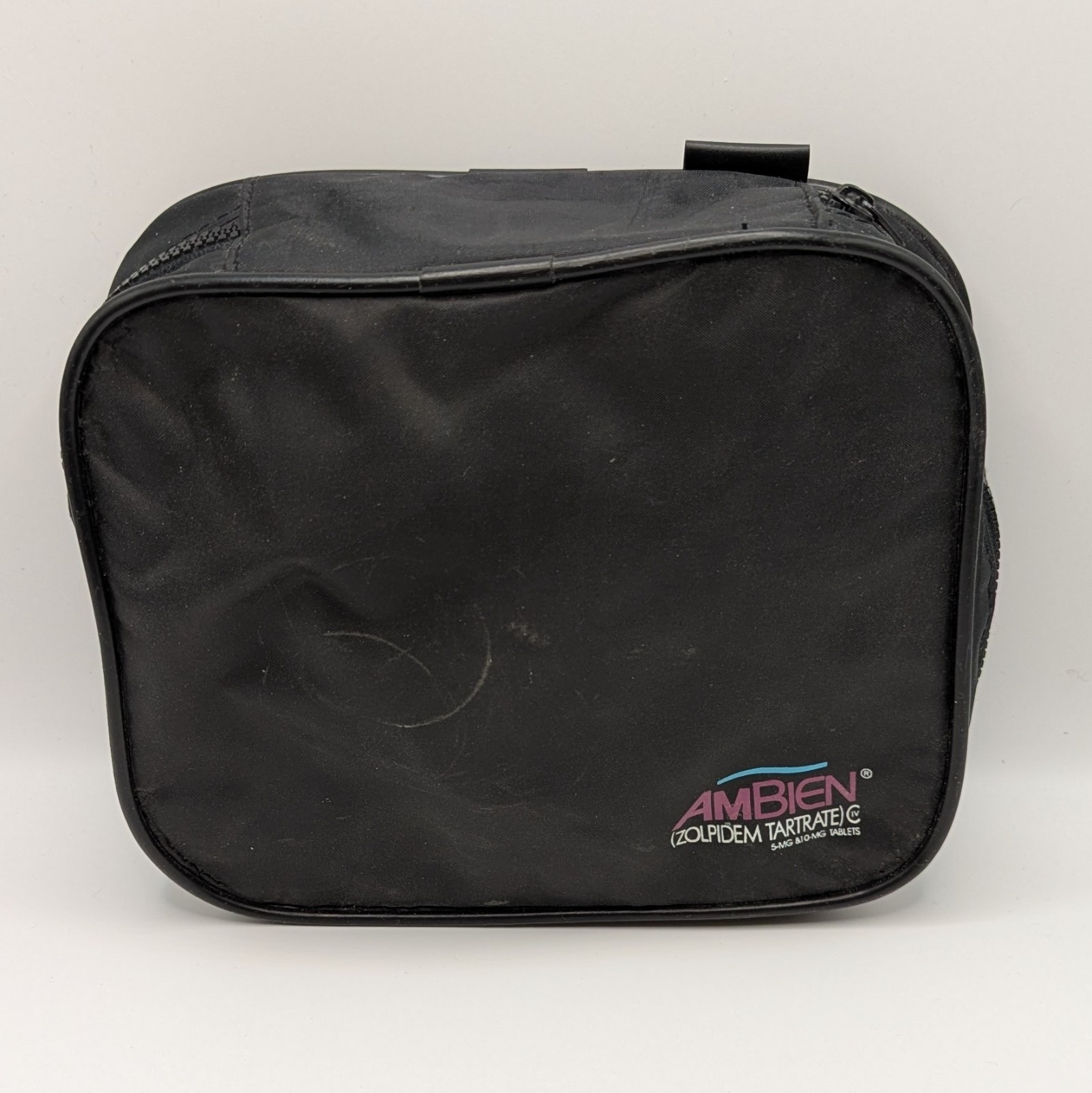 Drug Rep Promo Travel Pouch Zipper Bag Ambien Pharmaceutical Advertising