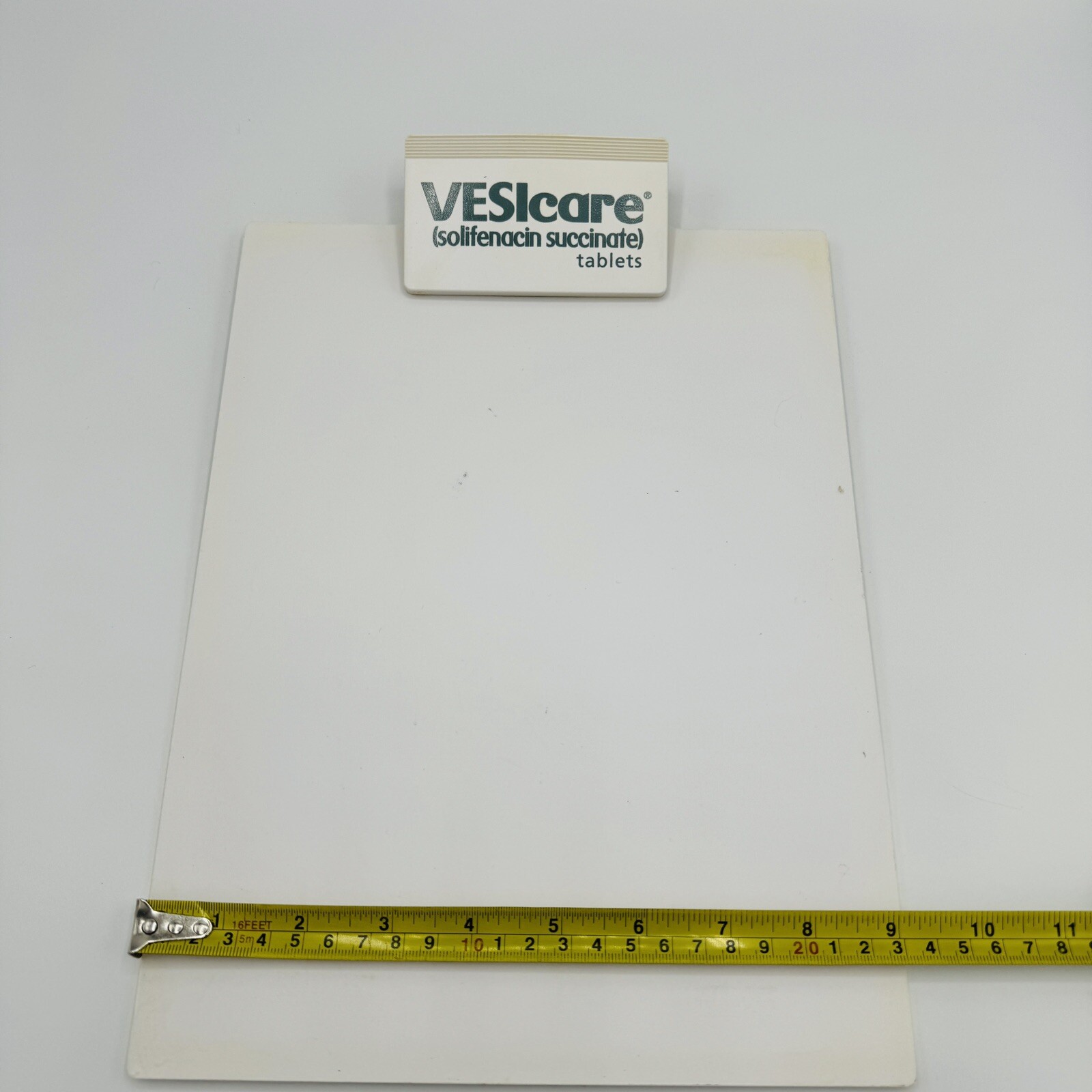 VESIcare Medicine Collectable Clipboard White Doctor Advertising