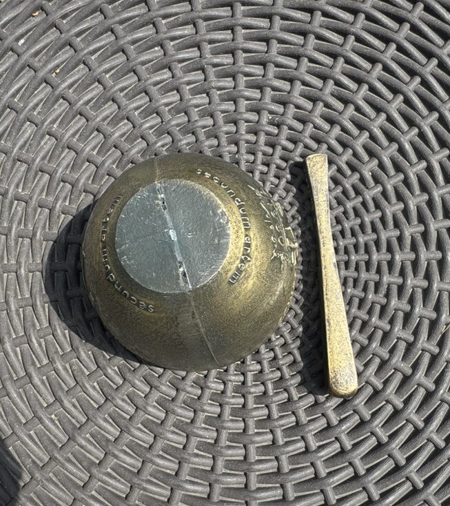 MORTAR & PESTLE – PHARMACY CLASS RX OF 1980 Brass Bronze SECUNDUM ARTEM