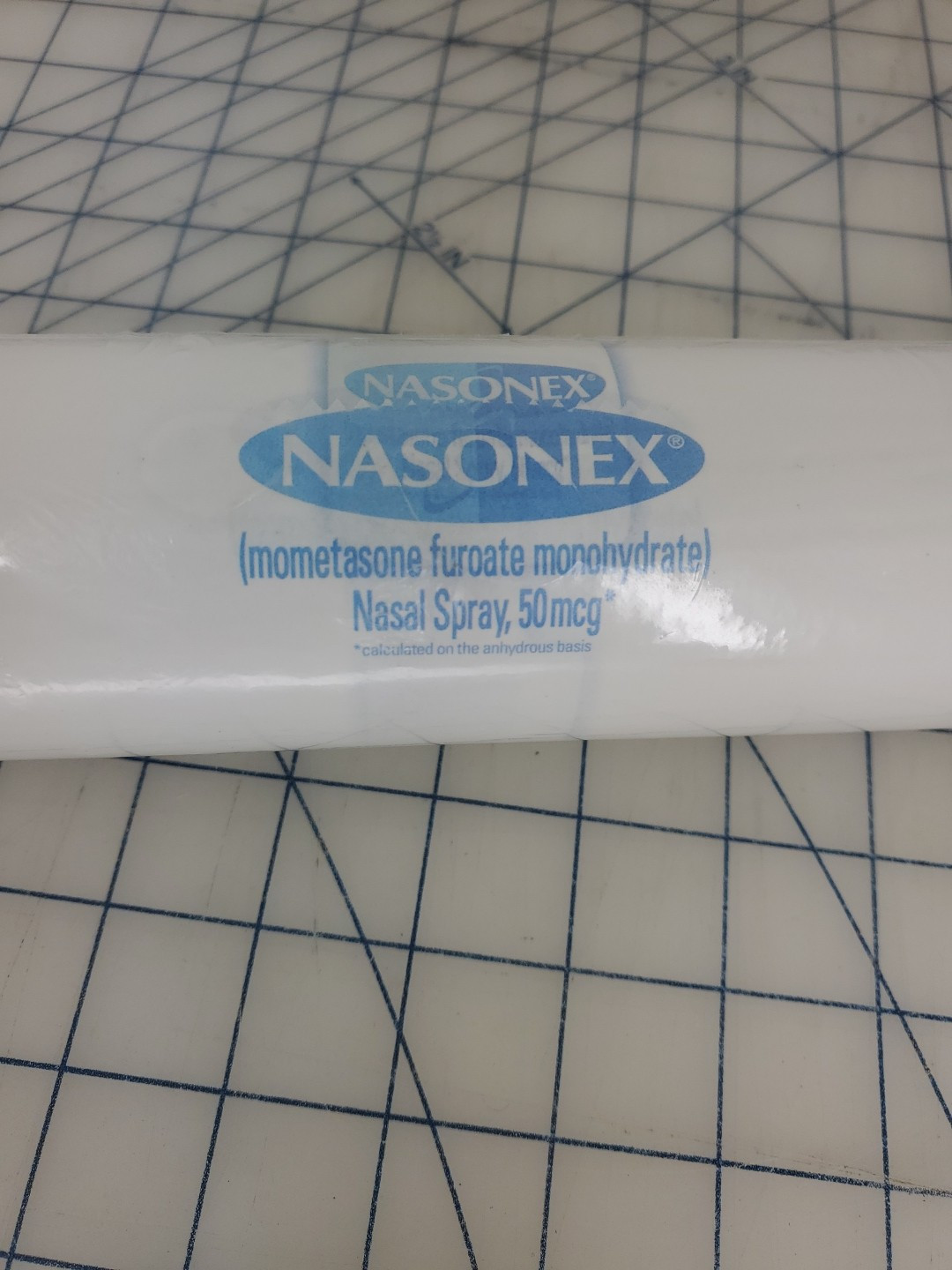 logo print NASONEX nasal spray Drug Rep merch EXAM TABLE PAPER ROLL new 18″ wide