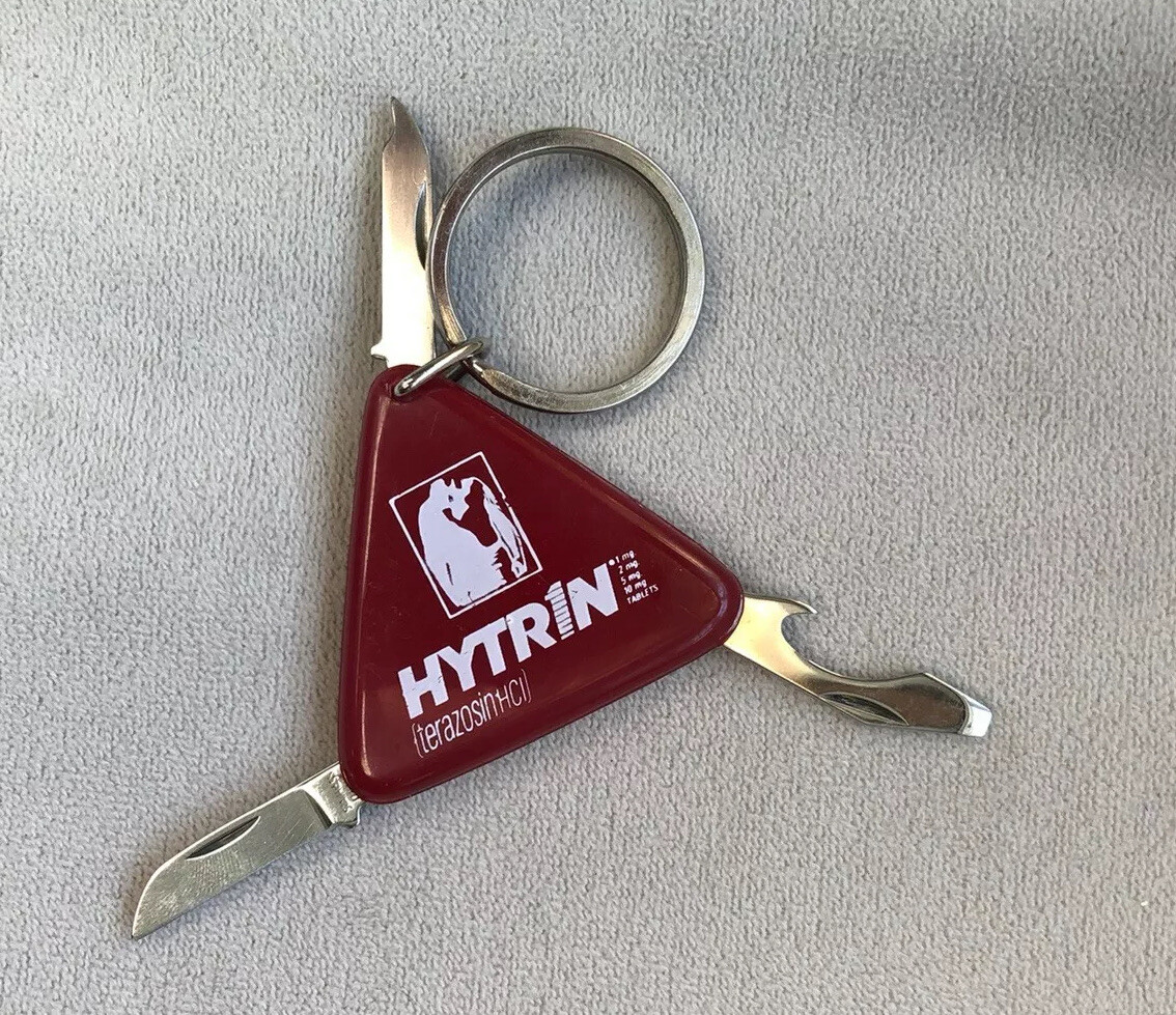 Drug Rep Keychain pocket Knife Pharmaceutical Advertising Hytrin (terazosin HCI)