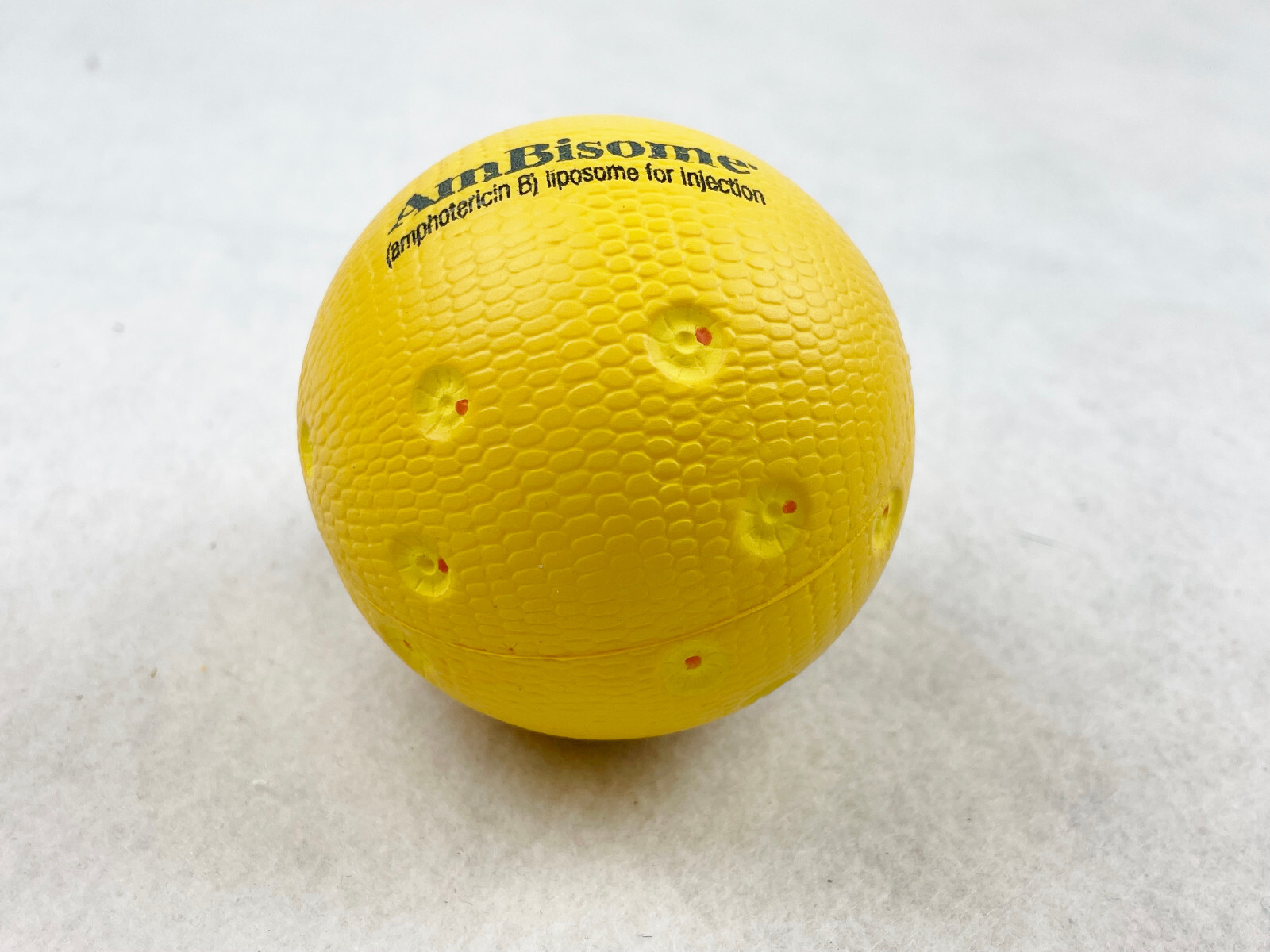 AM BISOME STRESS BALL PHARMACEUTICAL COLLECTIBLE – YELLOW