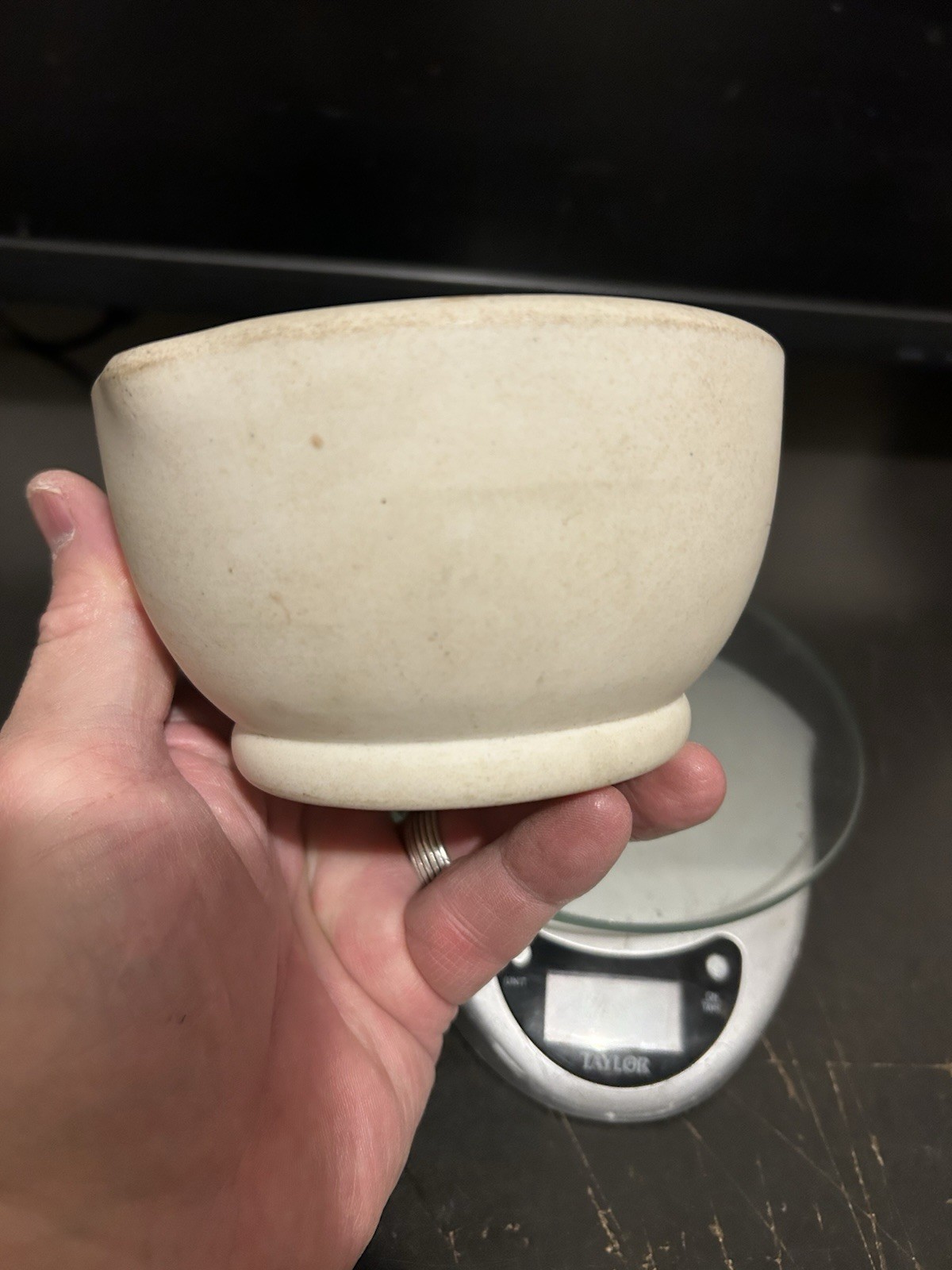VINTAGE T. M. & S. THOMAS MADDOCK SONS ACID PROOF MORTAR BOWL No. 1 APOTHECARY