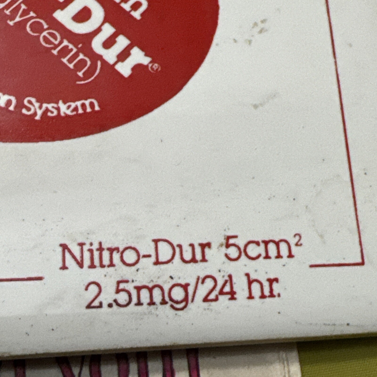 Nitro-Dur Nitroglycerin Pharmaceutical Drug Rep Ceramic Coaster Vintage