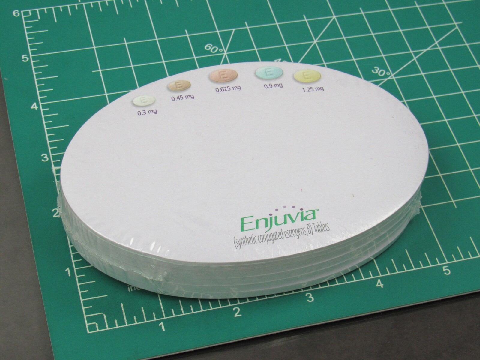 Enjuvia Sticky Notes Drug Rep Pharmaceutical Sealed Block 5 Note Paper Pads RARE
