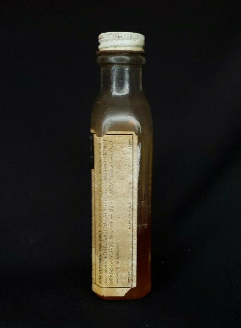 Vintage Sloan’s Liniment Bottle – 2.5 Oz – Roughly 1/4 Full