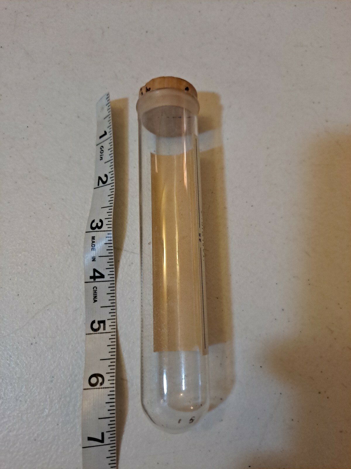 Vintage Pharmacy Sodium Tablets Glass Vial With Cork Paper Label