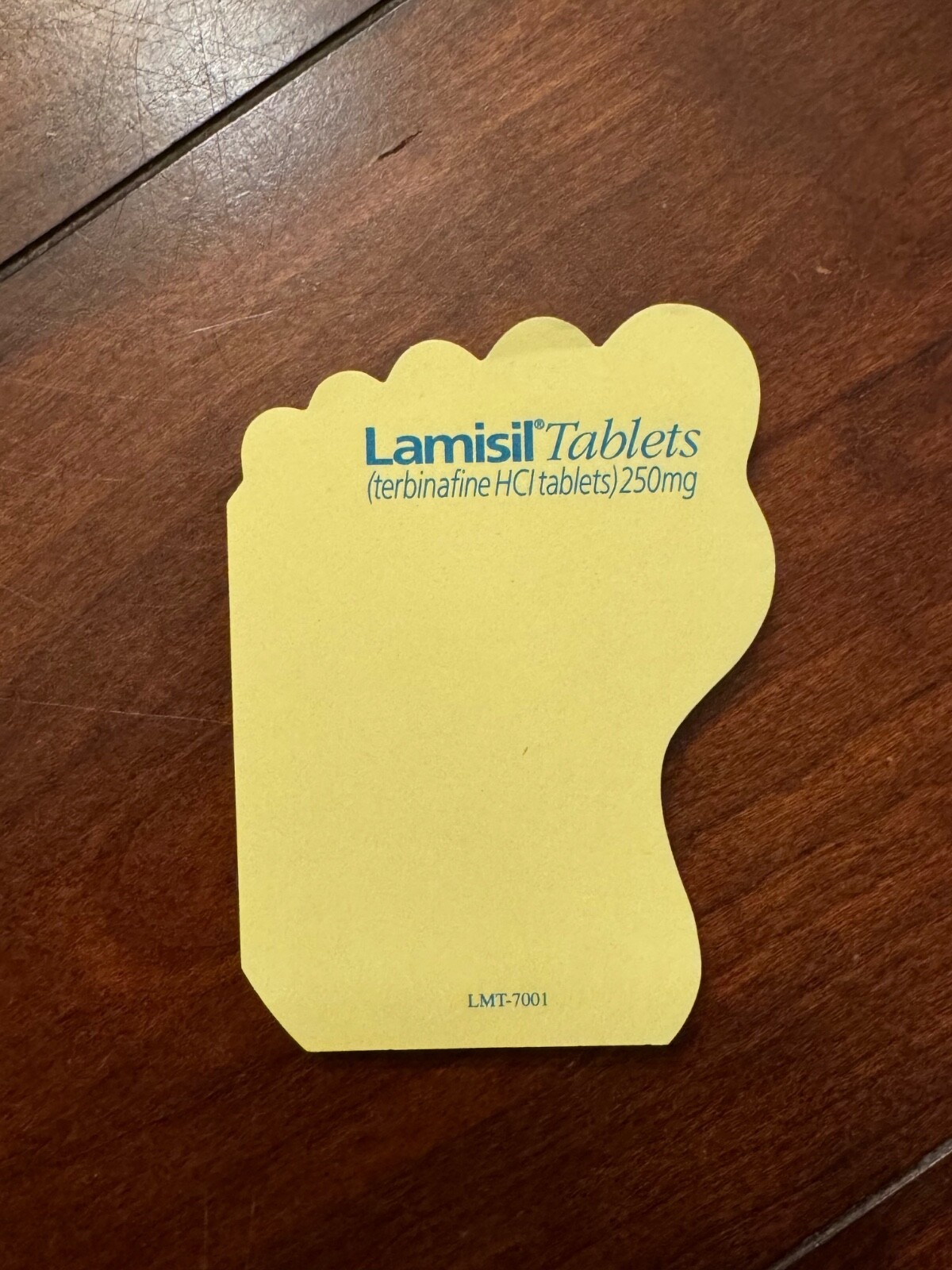 Lamisil Pharmaceutical Advertising Foot Notepad Vintage Rare New Old Stock