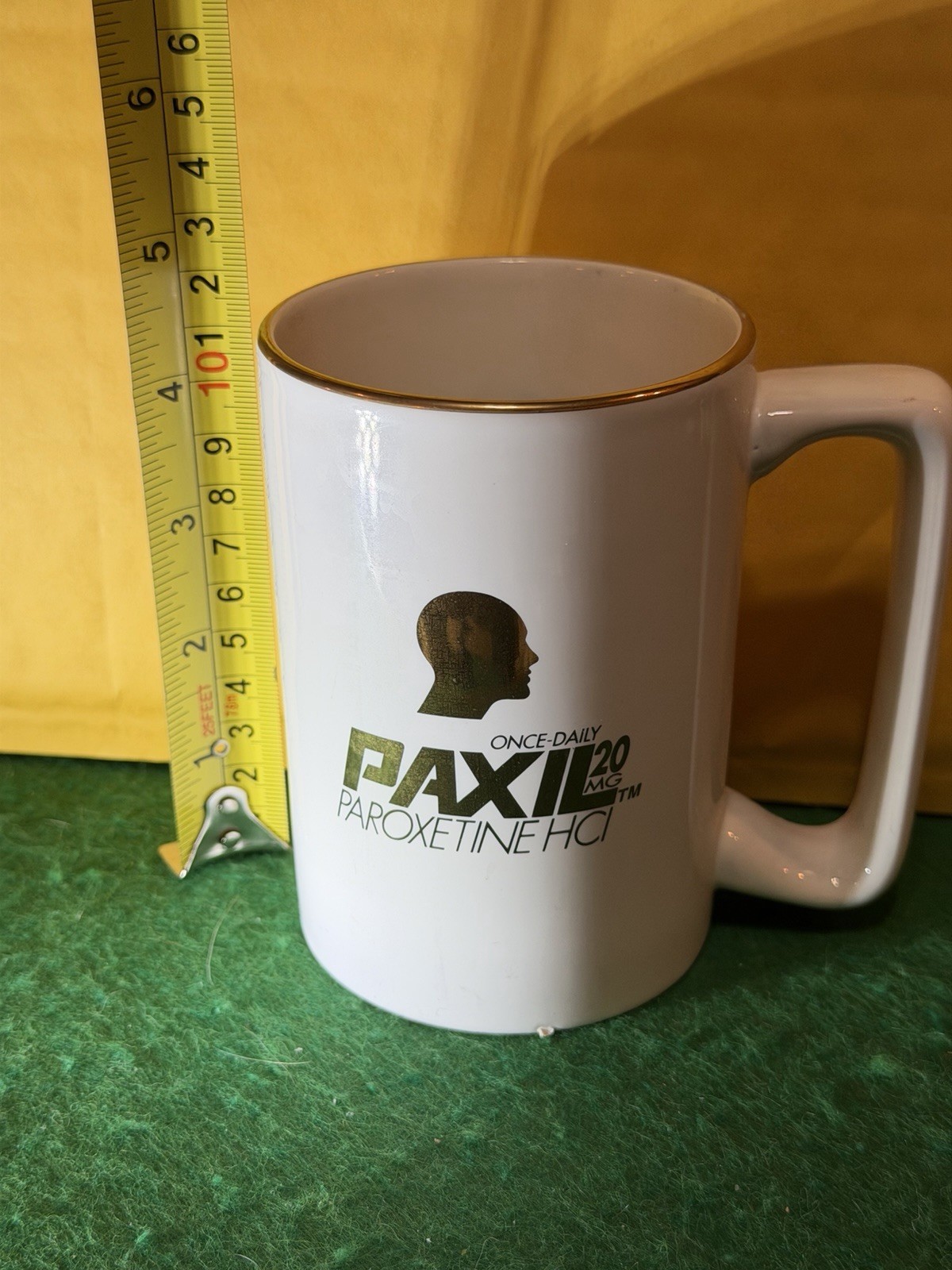 PAXIL Promotional Coffee Mug Cup Big Pharma Swag Psych Mental Anxiety Drug