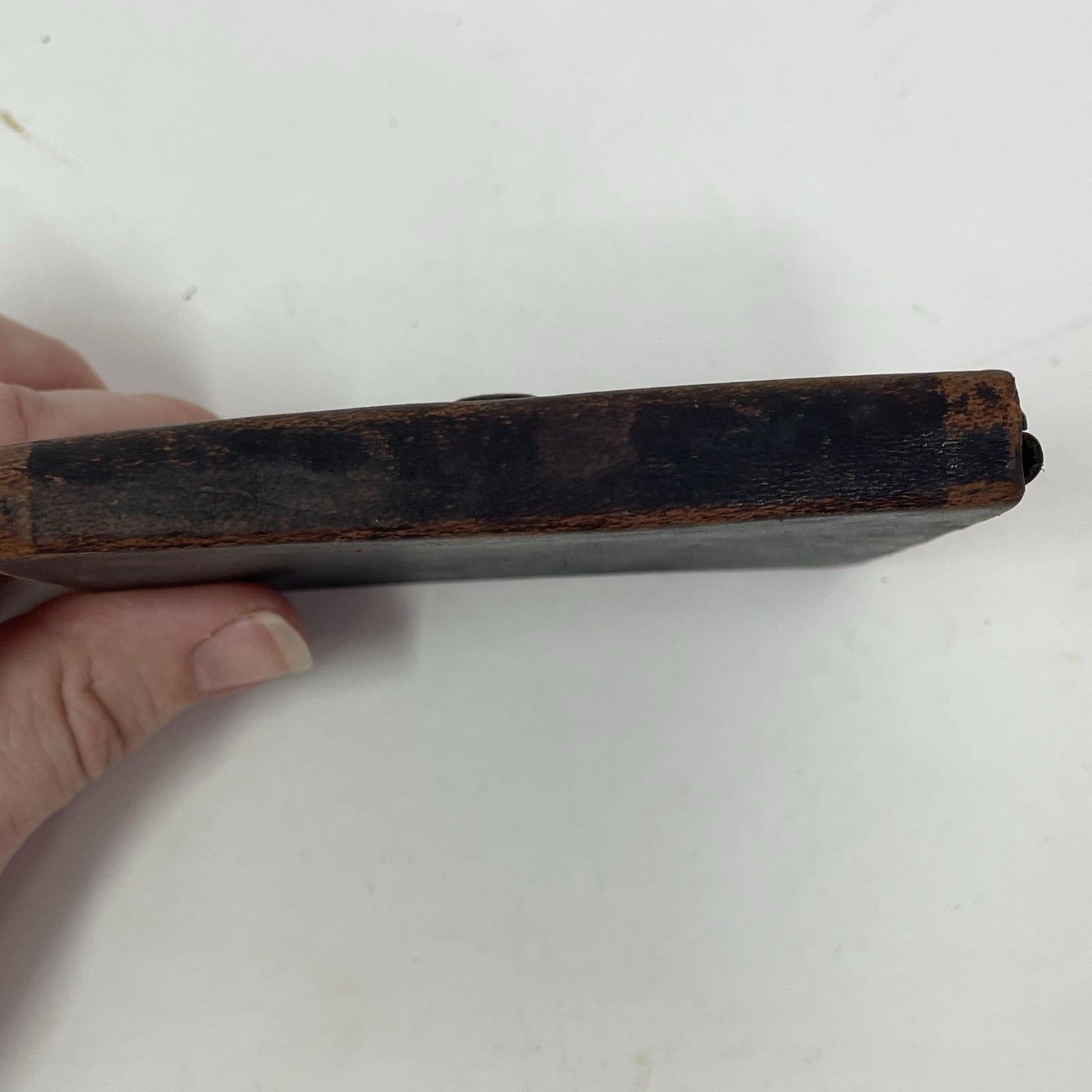 EMPTY Antique Leather Physician’s Folding Wallet Case – Vintage Medical Field
