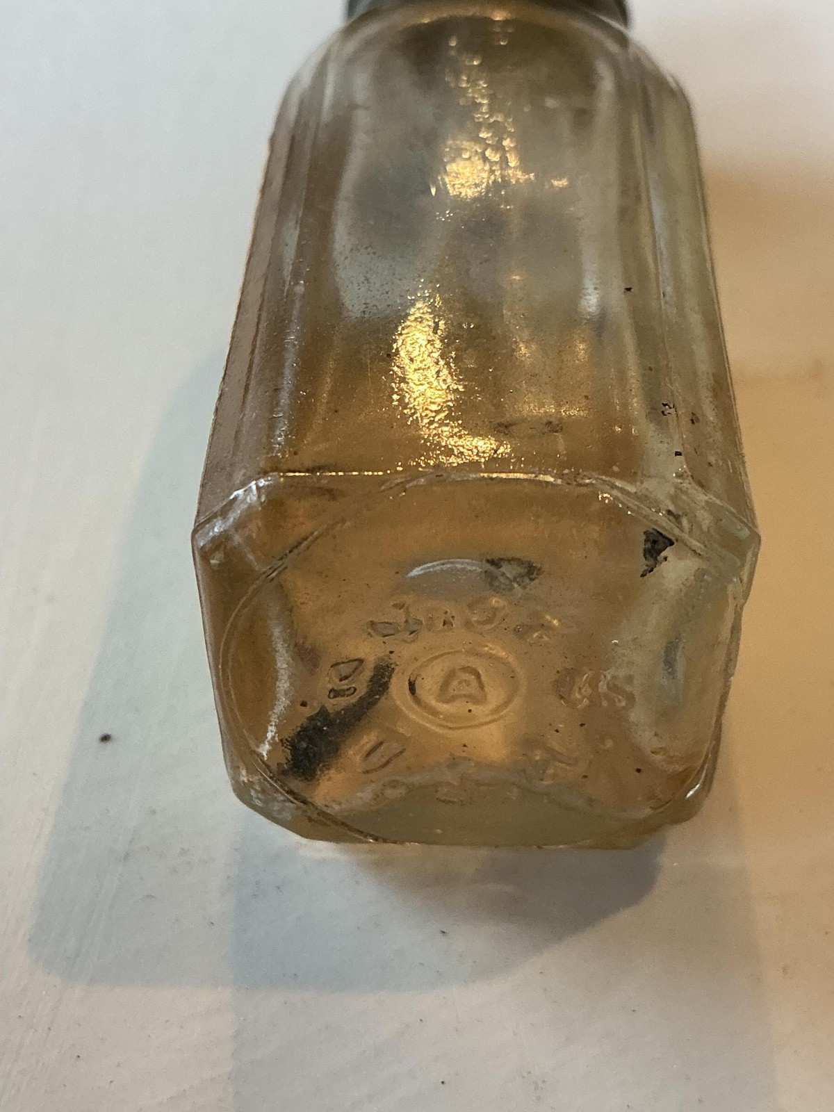 Vintage Silverfin Nasal Drops Bottle 1/2 Ounce Burrough Bros Baltimore USA