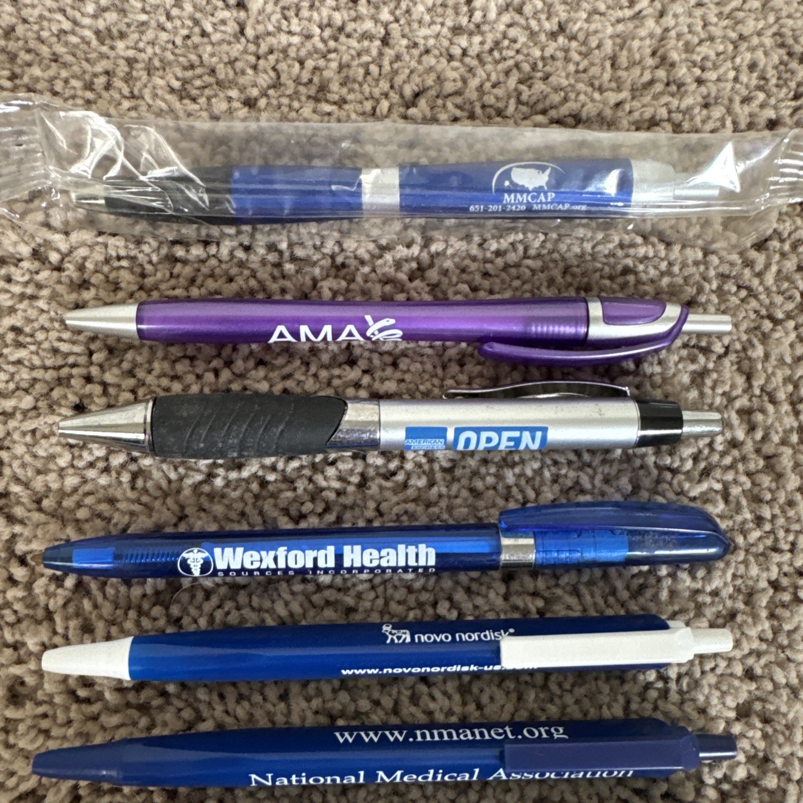13 – Plastic & Metal Pharmaceutical Drug Rep Pens Medical – Collectible – Rare
