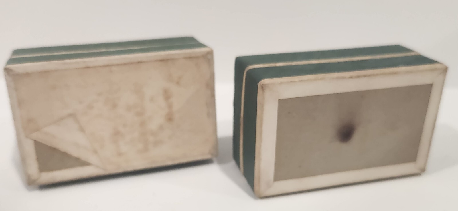Vintage Two Associated Interstate Druggist Prescriptions Boxes Green AID
