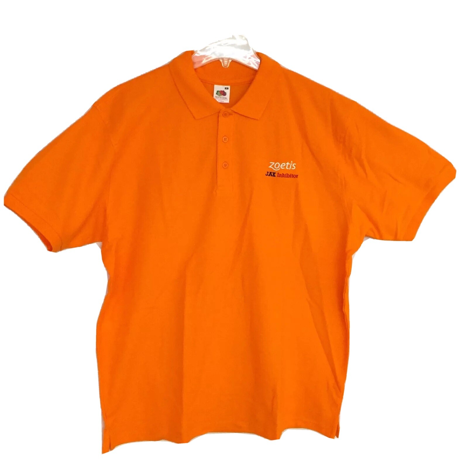 ZOETIS Collectible Orange Golf Shirt – Size XL Short Sleeves