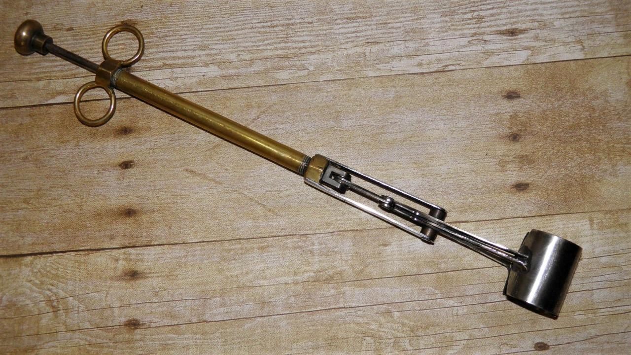 Antique/Vintage Medical Brass & Metal Veterinary Clamping Tool Instrument