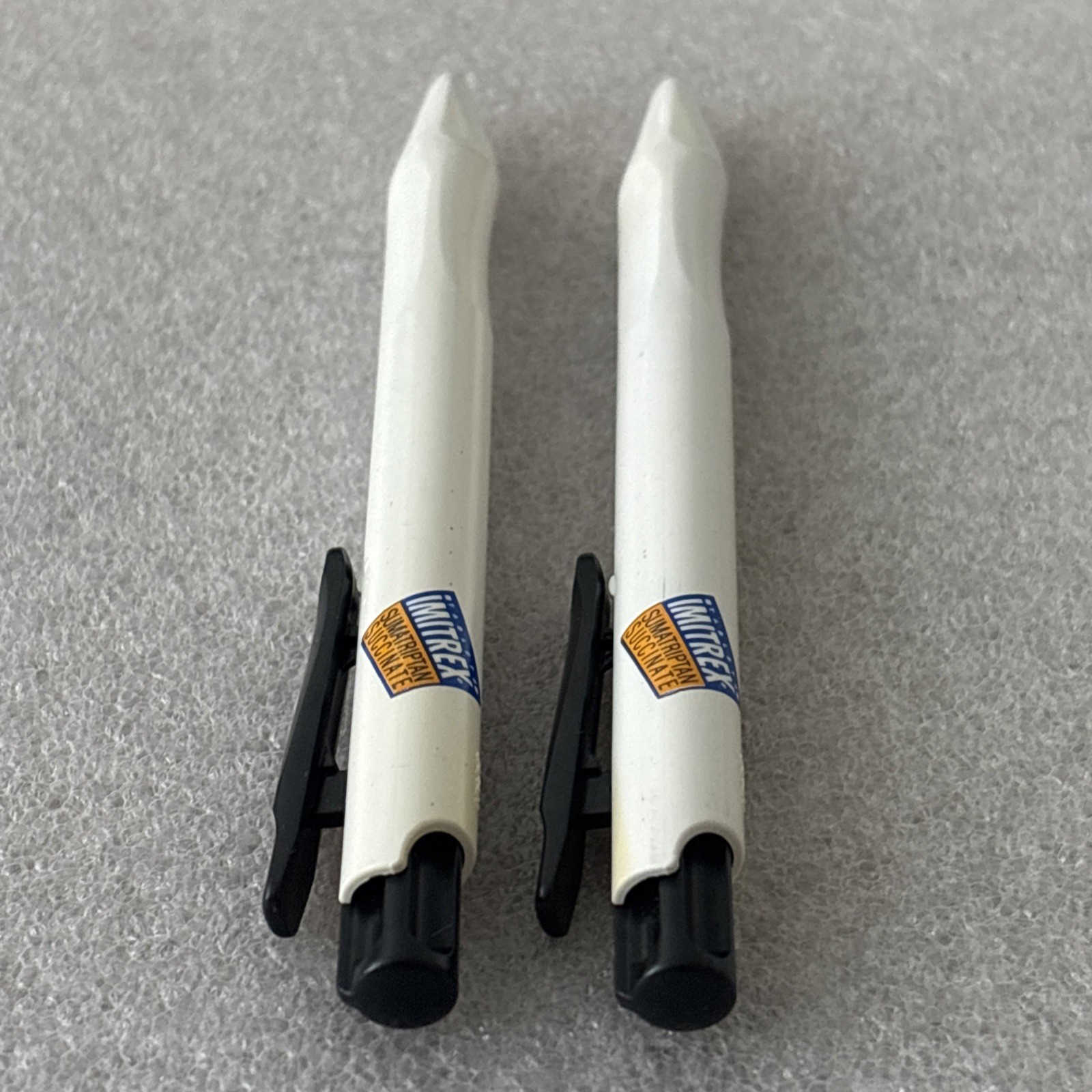 (2) IMITREX Pharma Drug Rep Promo Old Pencil Shaped Pens