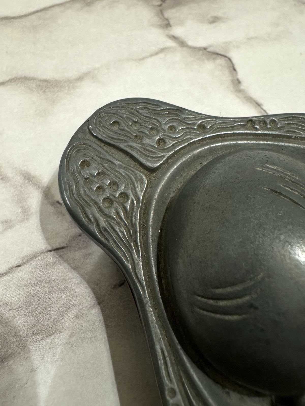 VINTAGE MEDICAL PHARMACEUTICAL PARKE-DAVIS FETAL PEWTER PAPERWEIGHT CA. 1950’s