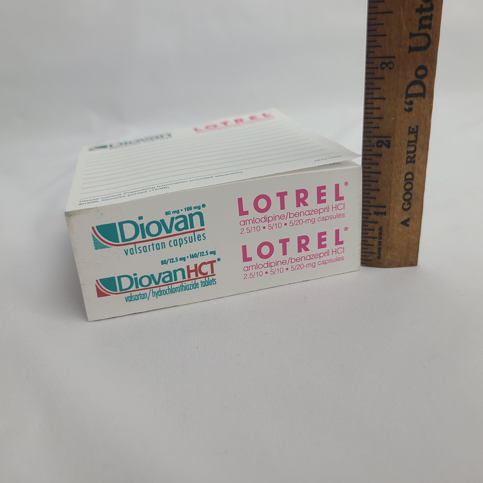 Vintage Diovan Lotrell Pfizer Notepad Cube Sticky Notes Pharmaceutical Drug Rep
