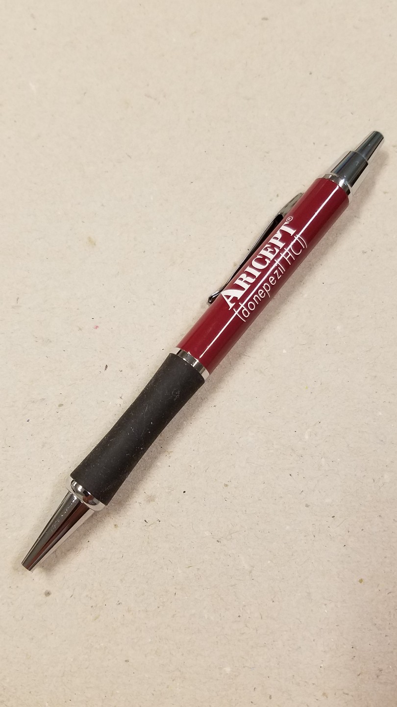 pharmaceutical pens new. All metal Aricept pen
