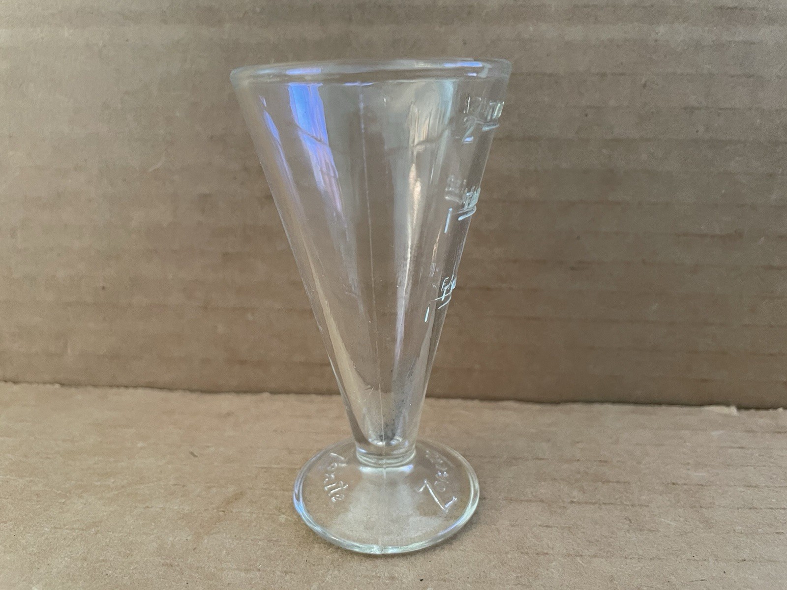 Vintage ZONITE Apothecary Glass Measuring Cup w/ Spout 2 Tablespoons #1