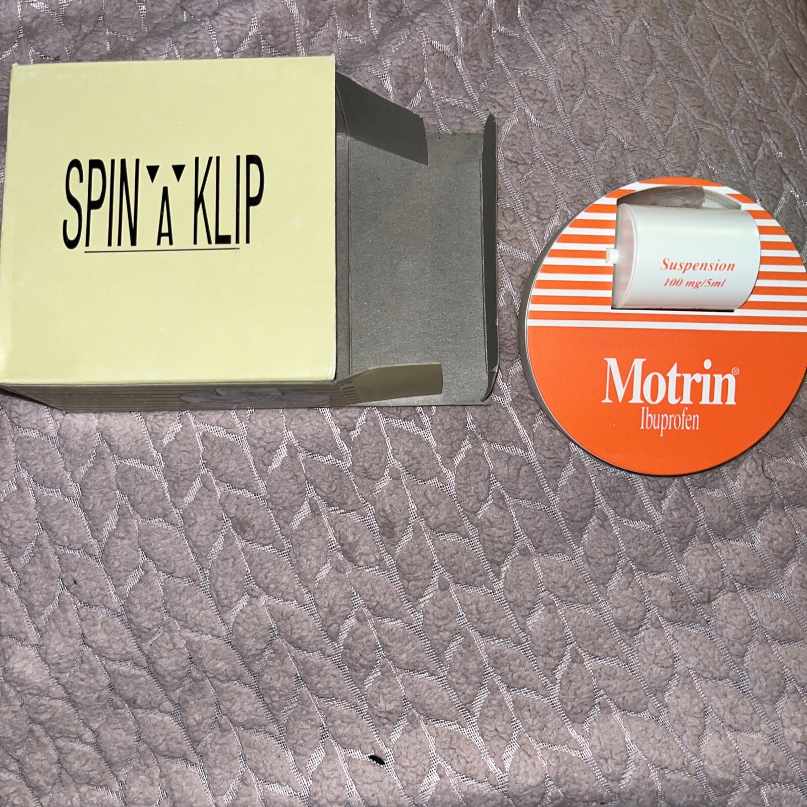 Motrin Pharmaceutical Sales Rep PROMOTIONAL PAPER CLIP DISPENSER SPIN’A’KLIP