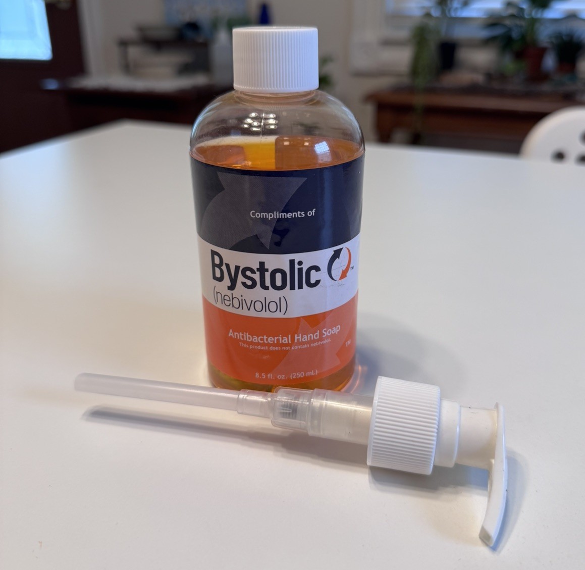 BYSTOLIC Pharma Drug Rep Advertising Promo Hand Soap NEW SEALED with pump