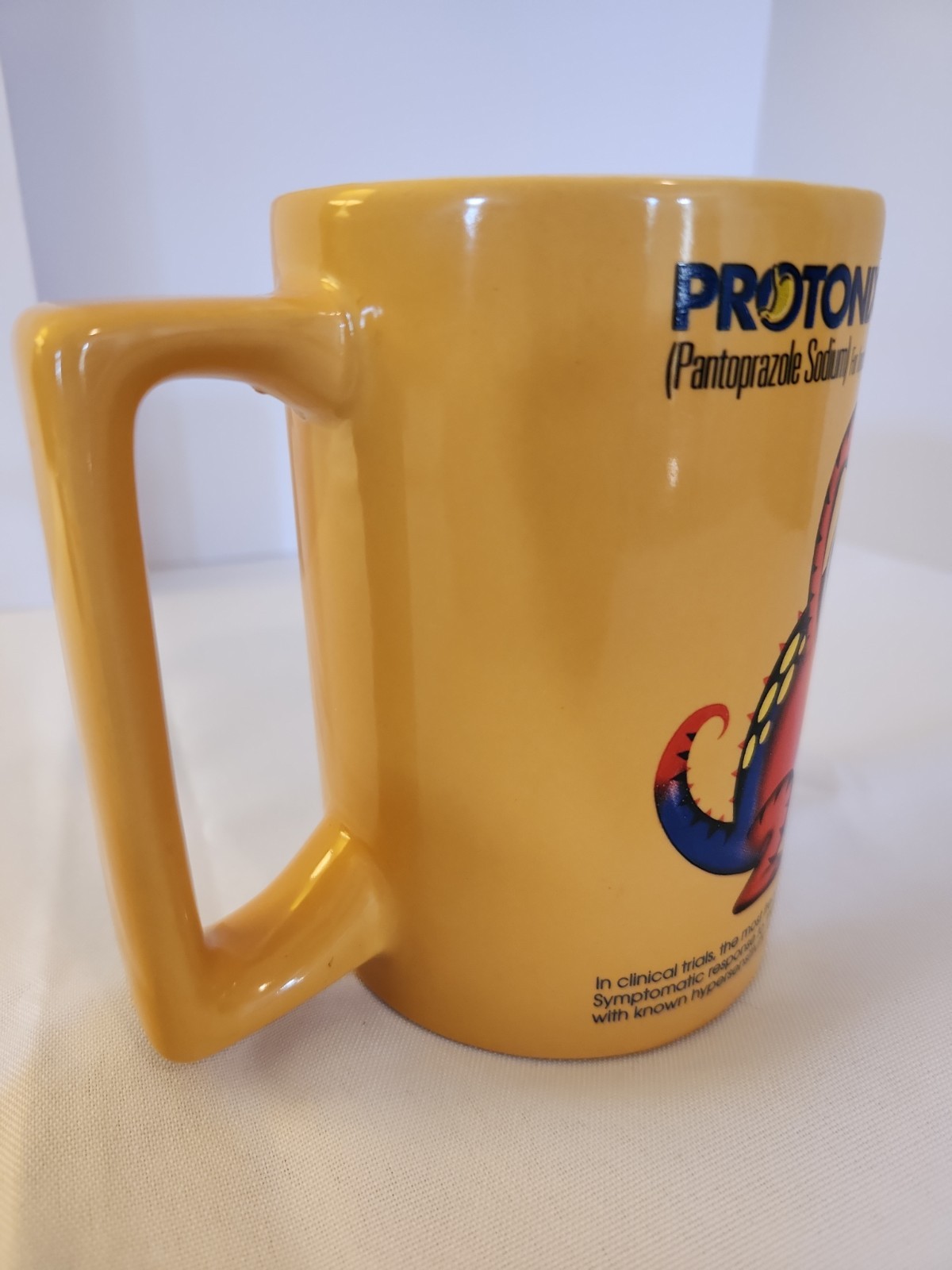 Protonix Coffee Cup – Mug Heartburn Monsters -Collectible- Drug Rep Giveaway