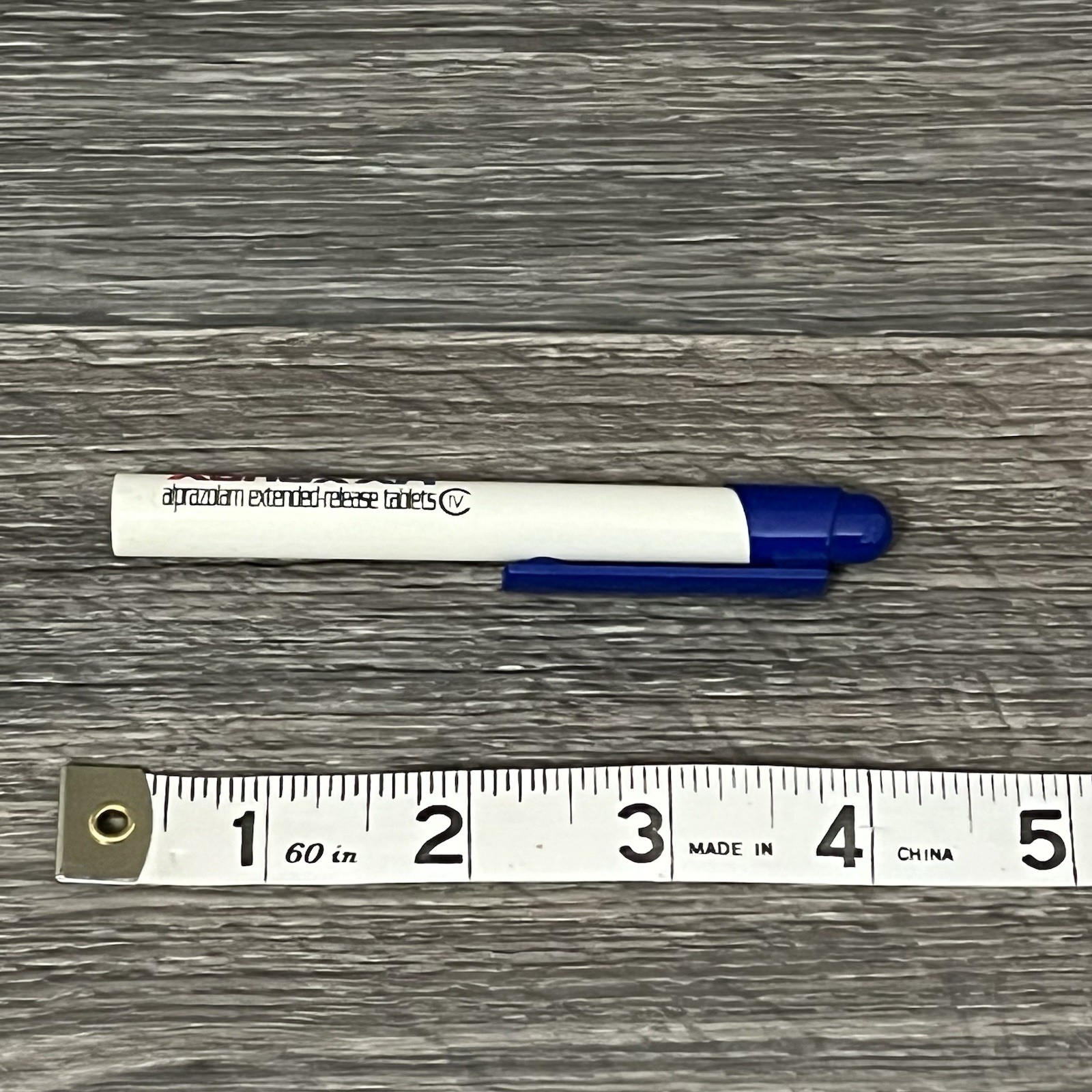 Xanax XR Pharmaceutical Drug Rep Pen Part. Back Half Of Pen Only. Plastic
