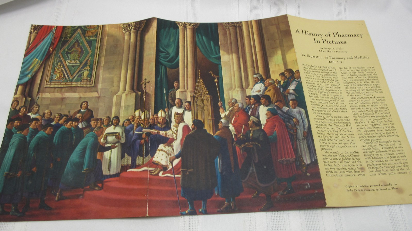 “A History of Pharmacy” in Pictures Set of 19 Prints Park Davis 1950’s