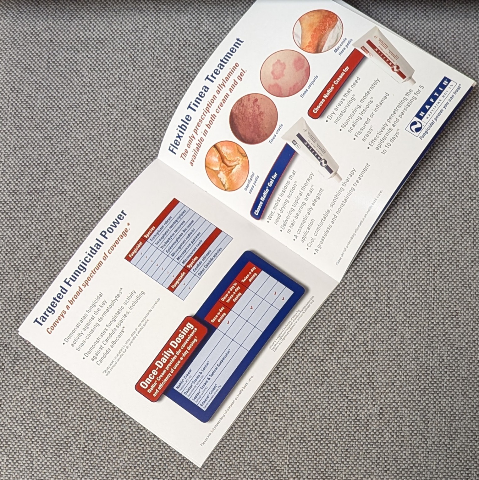 Drug Rep Promo Naftin Cream/Gel Advertising When Tinea Flares by Merz 2008
