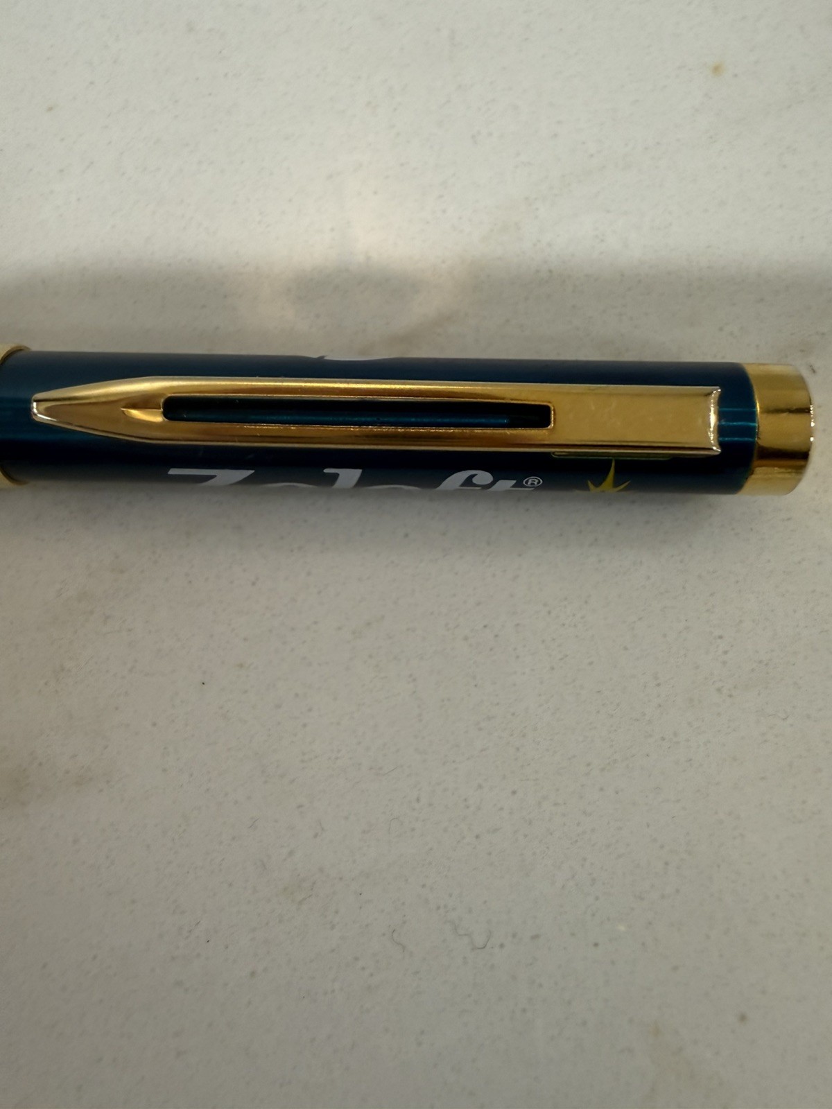Vintage ZOLOFT Drug Rep Doctors Pharmaceutical Promo Blue Heavy Metal Pen