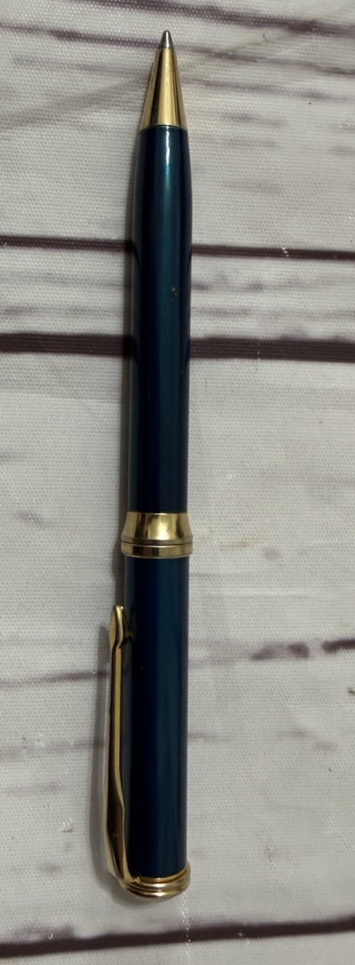 ZYRTEC Green Heavy Metal Medical Drug Rep Pharmaceutical Pen Collectible