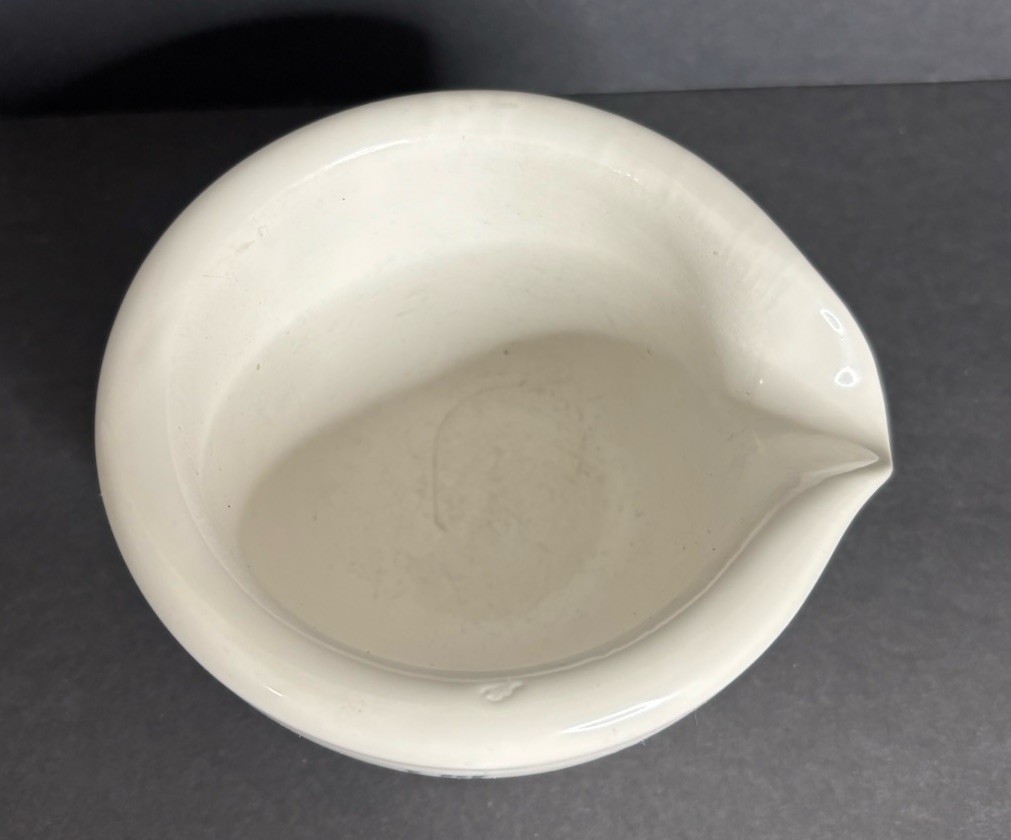Coors Mortar Pharmacy Apothecary Lab 522-1 White Small Porcelain