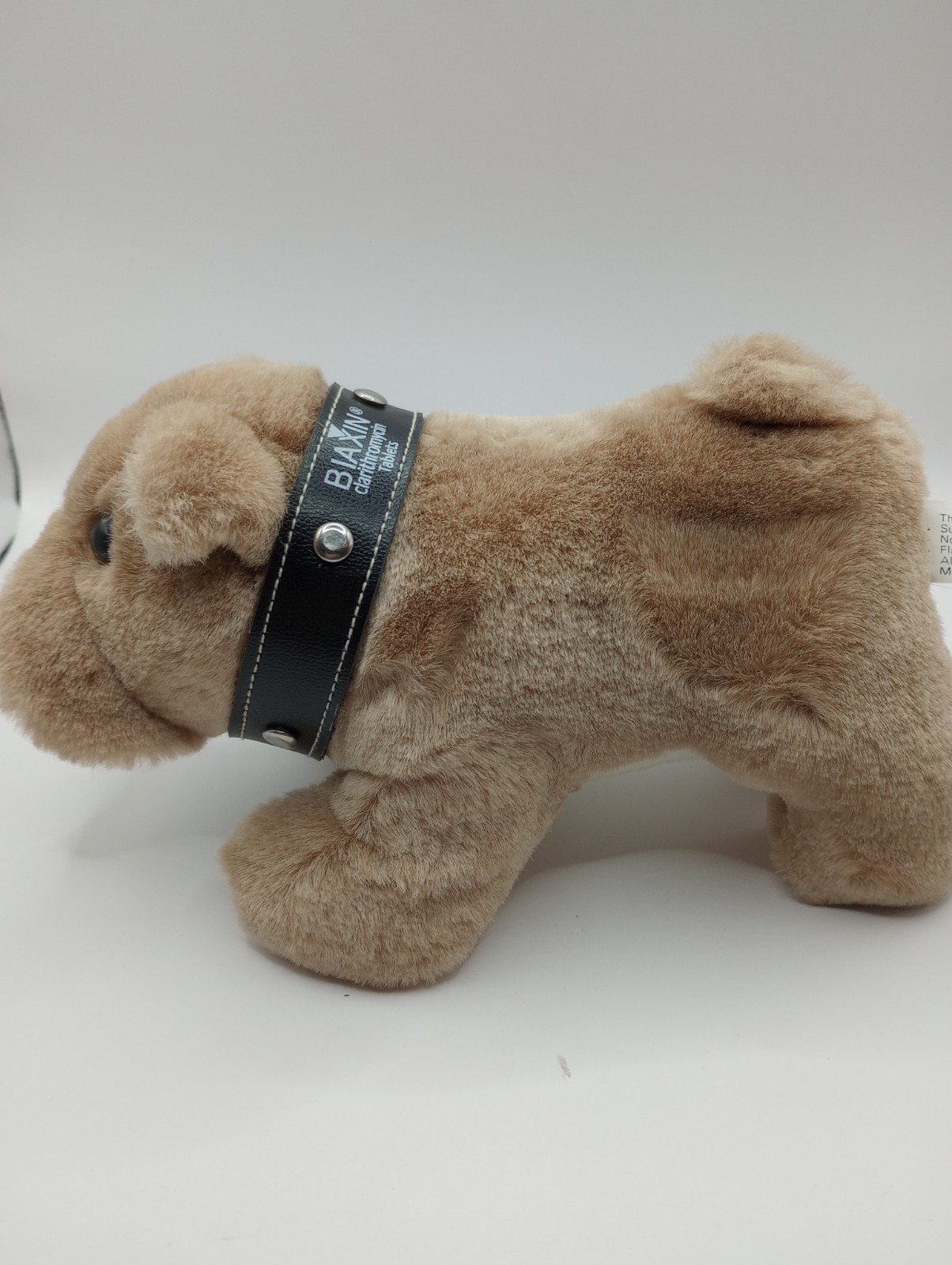 Biaxin 9″ Bix English Bulldog Drug Rep Promo Dog Stuffed Animal Plush