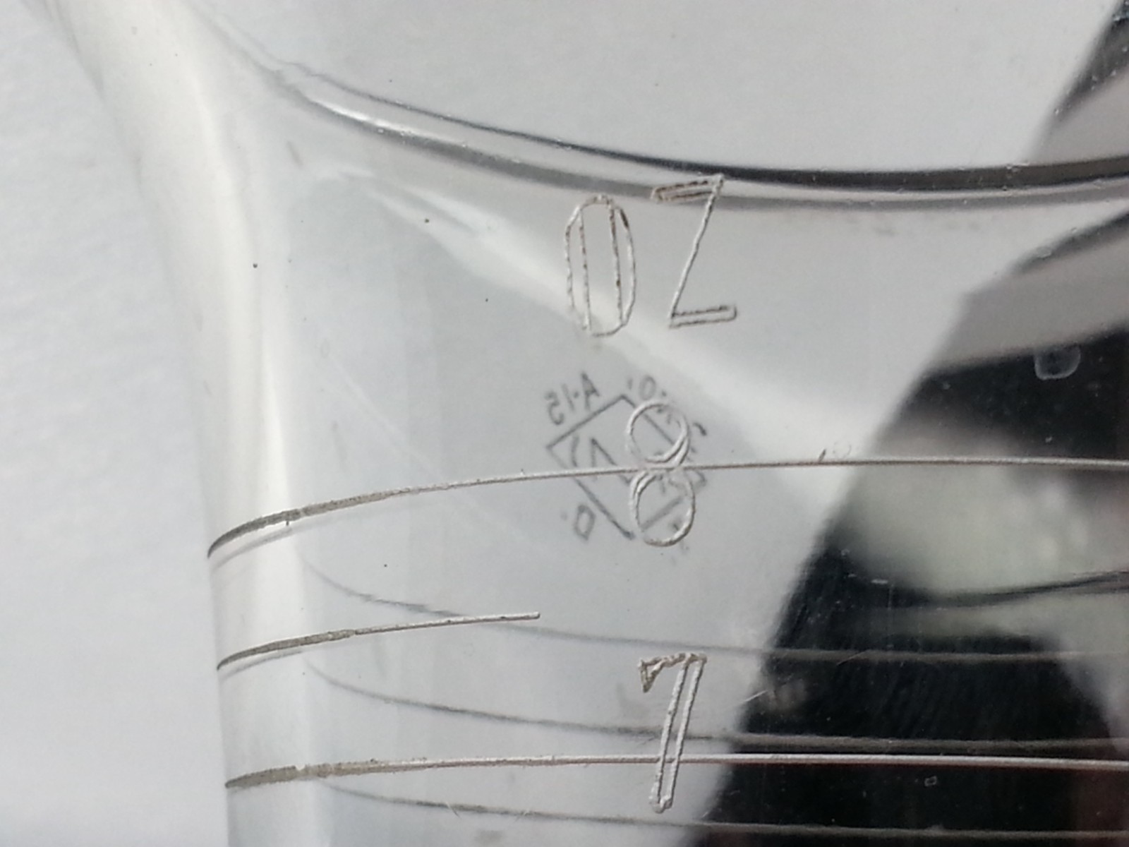 2 Piece Marisco Apothecary Clear Medical Measuring Beakers