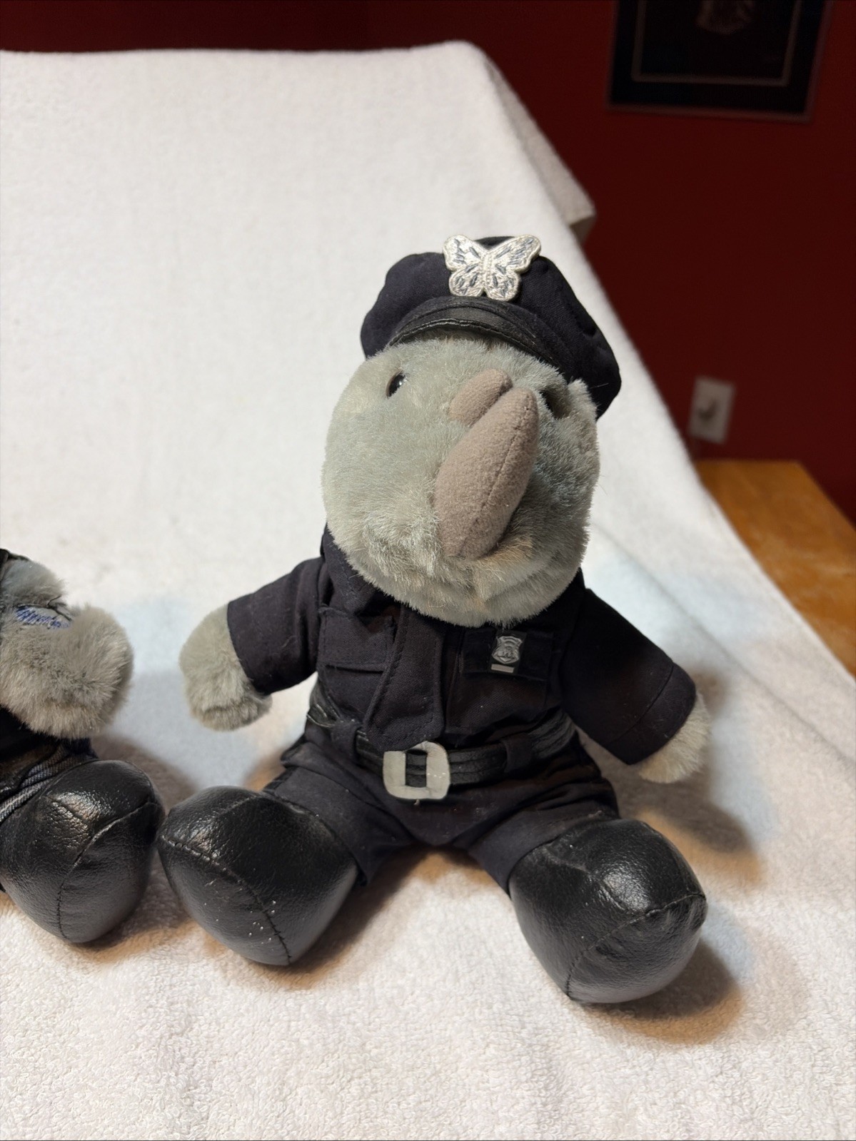 Rhinocort Aqua Biker Plush Toy Rhino Drug Rep Pharmaceutical Promo Advertising