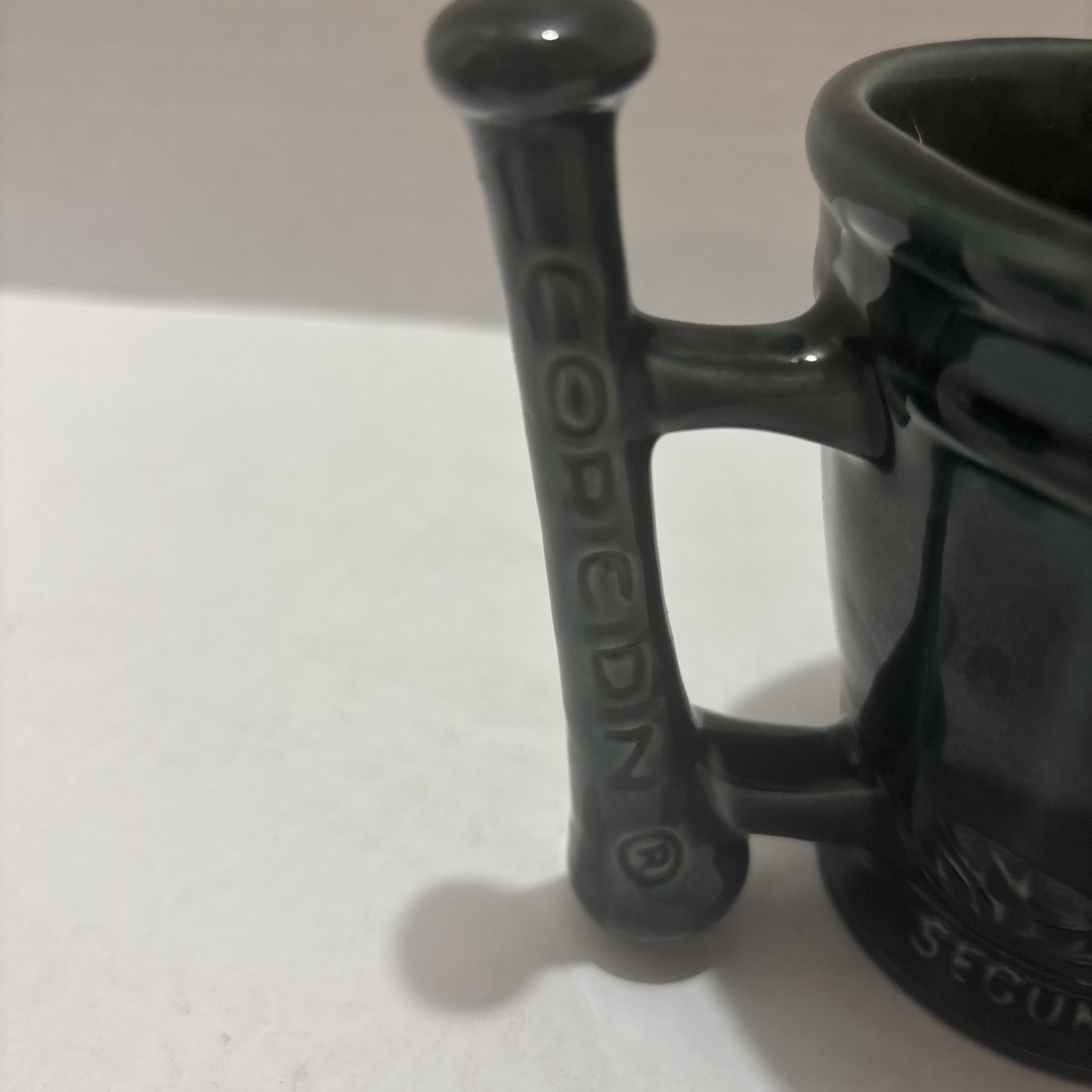 Vintage Schering Medicine Drug Store Ceramic Mug Pharmacy Rx Ad Display