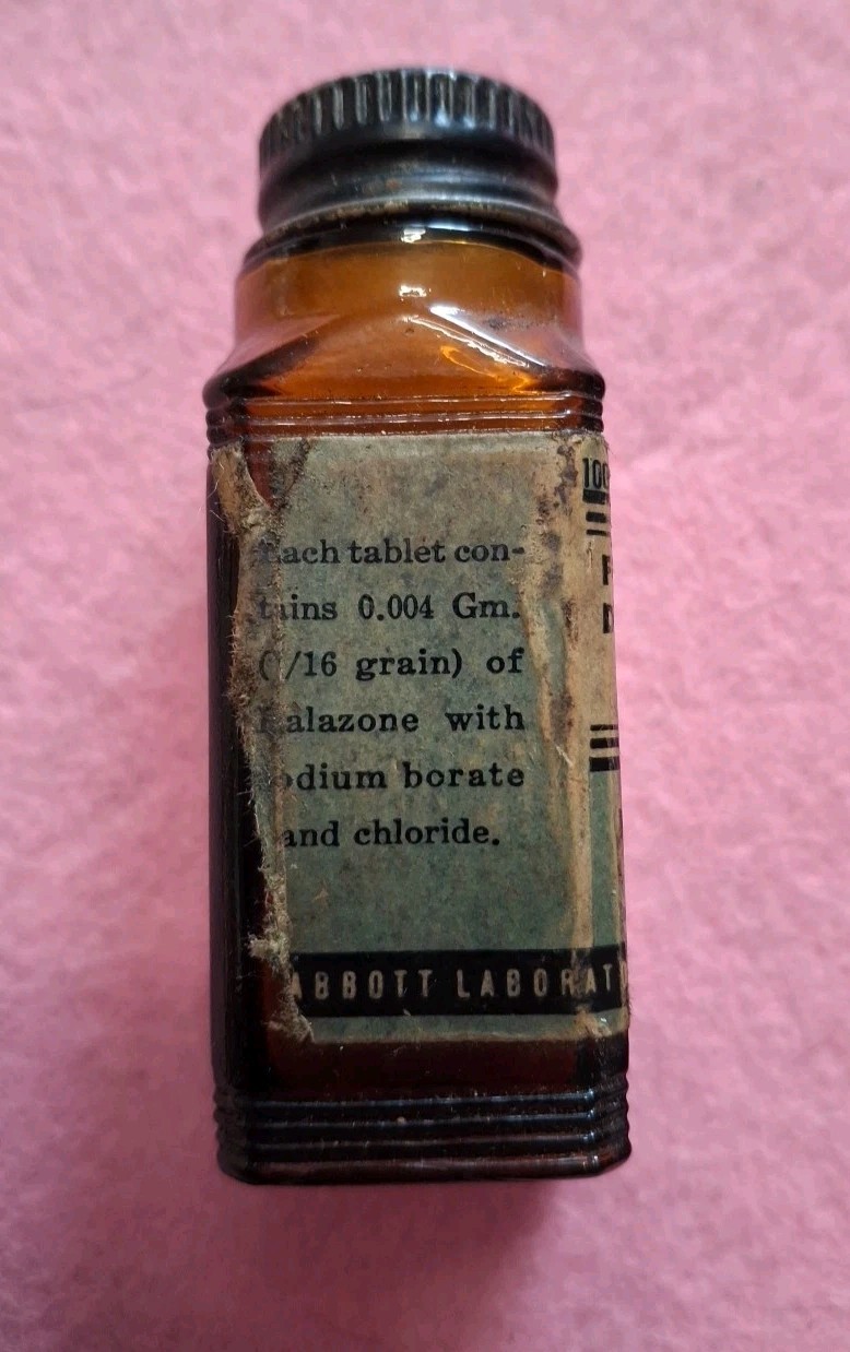 VTG Abbott Laboratories BOTTLE/ WATER PURIFICATION TABLETS FULL.