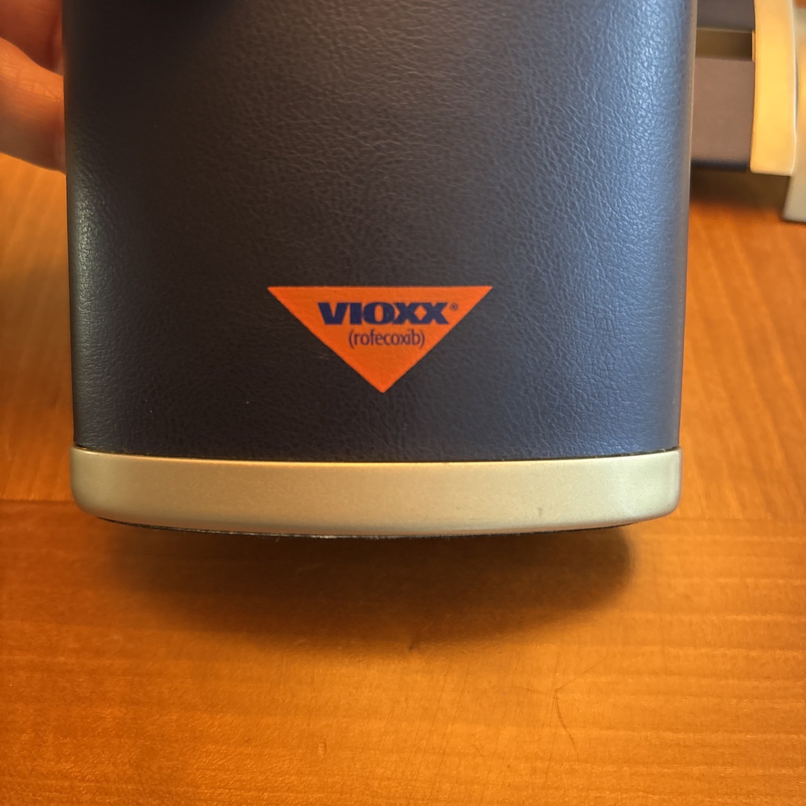 Vintage VIOXX (rofecoxib) pharma rep promotional desk set, pre-Death of Swag