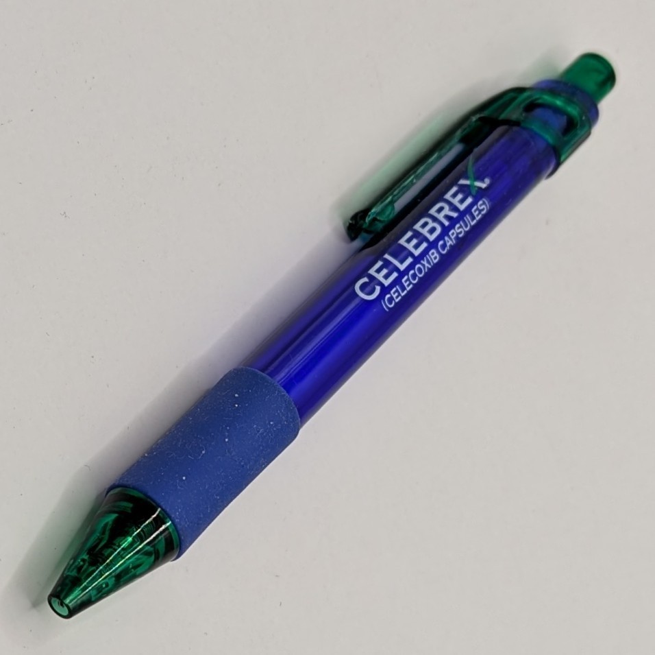 Drug Rep Pharmaceutical Promo Celebrex Advertising Pen Black Ink