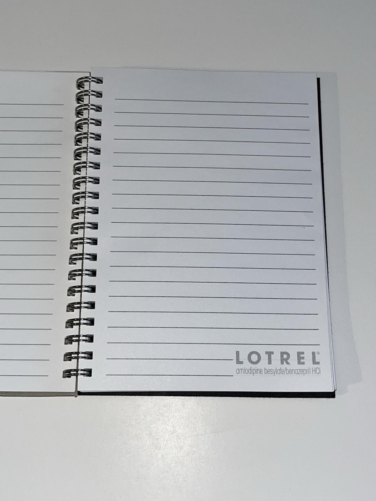 LOTREL BRAND NOTEBOOK PHARMACY COLLECTIBLE