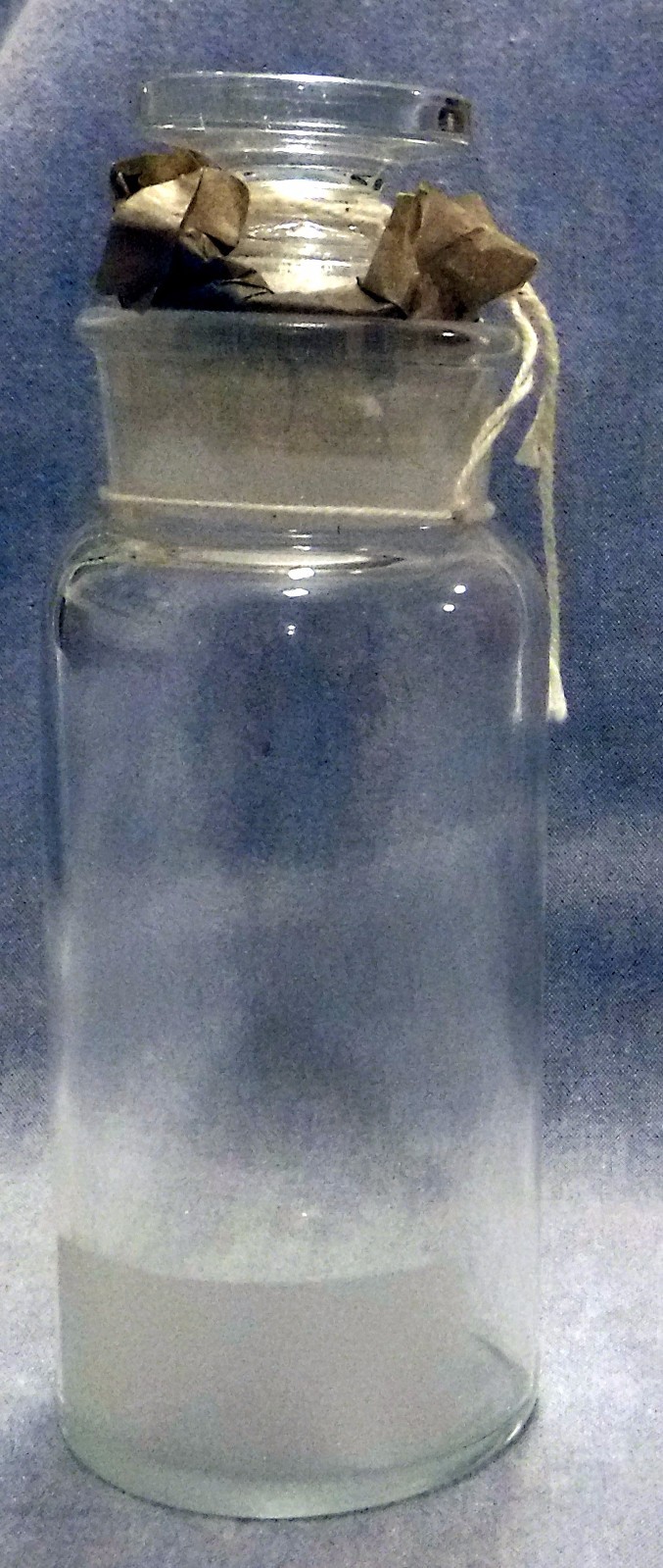 NOS TCW (Wheaton) Co 8oz Apothecary Jar w Lid Powder Surveillance Bottle US NAVY