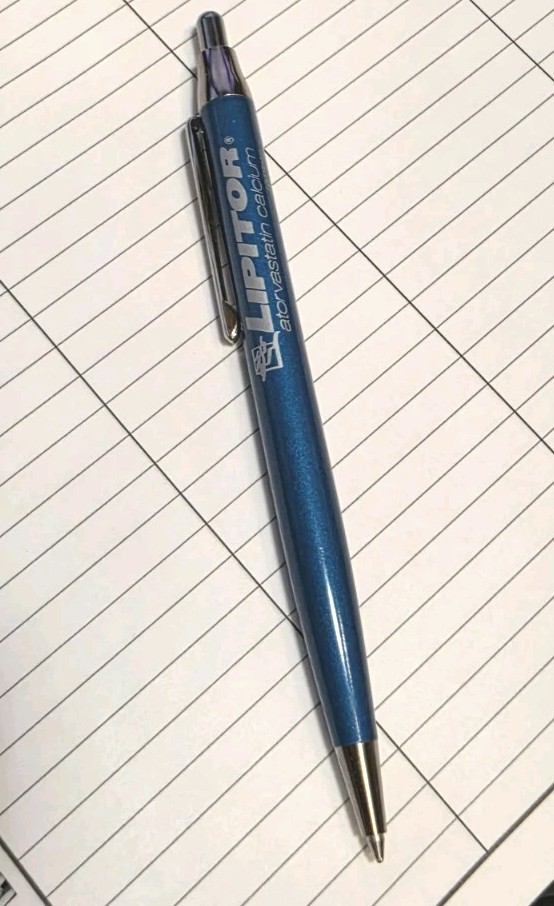 INOXCROM Lipitor Ballpoint pen discontinued Pharmaceutical Made In Spain – Rare!