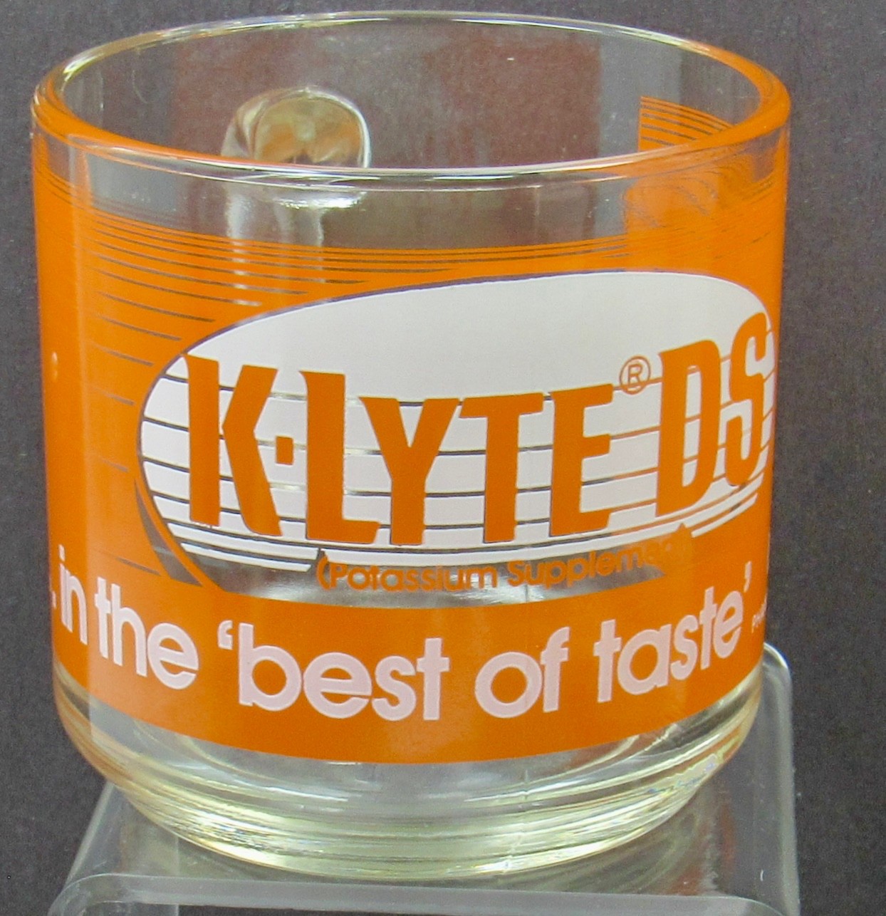K-Lyte Glass Mug Drug Rep Promo Advertising Mead Pharmaceuticals Anchor Hocking