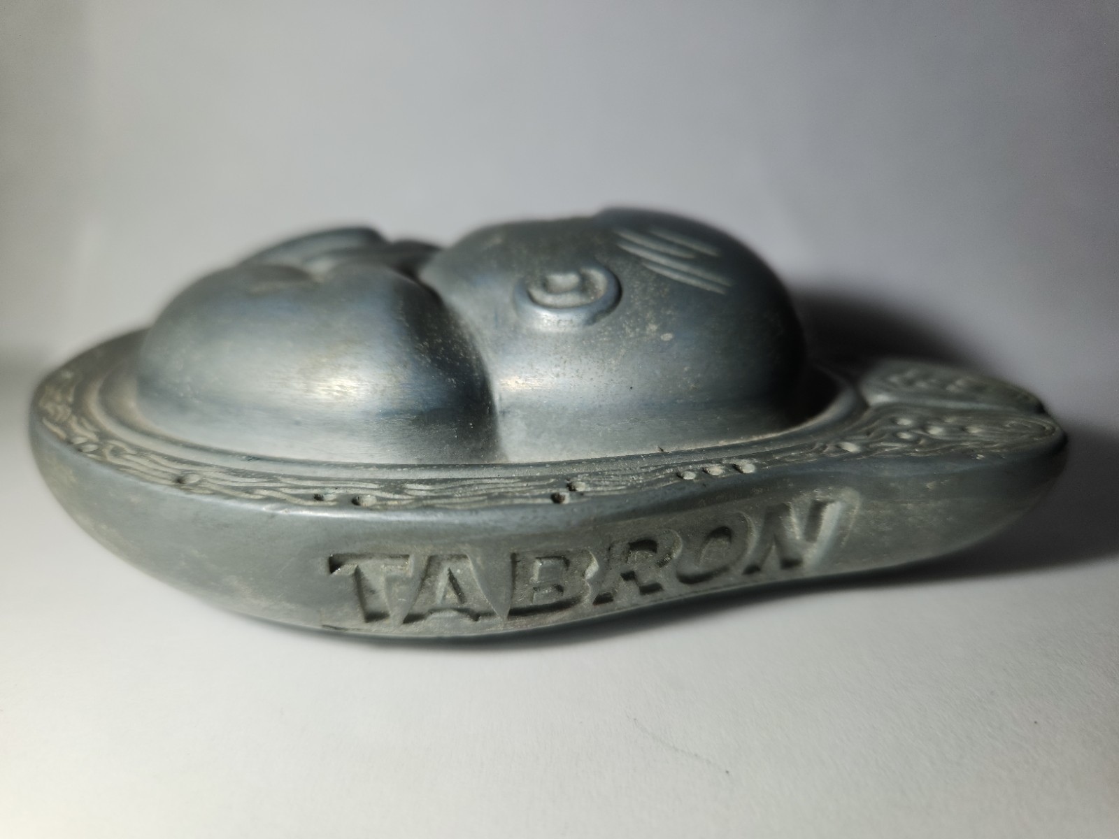 Vtg 1950-60s Parke-Davis Tabron Pharmaceutical Fetus Baby Pewter Paperweight