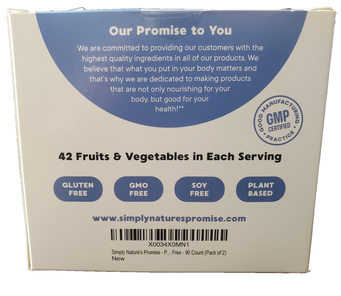 Simply Nature’s Promise Over 40 Different Fruits & Vegetables 90 Ct Each🍅🍌READ
