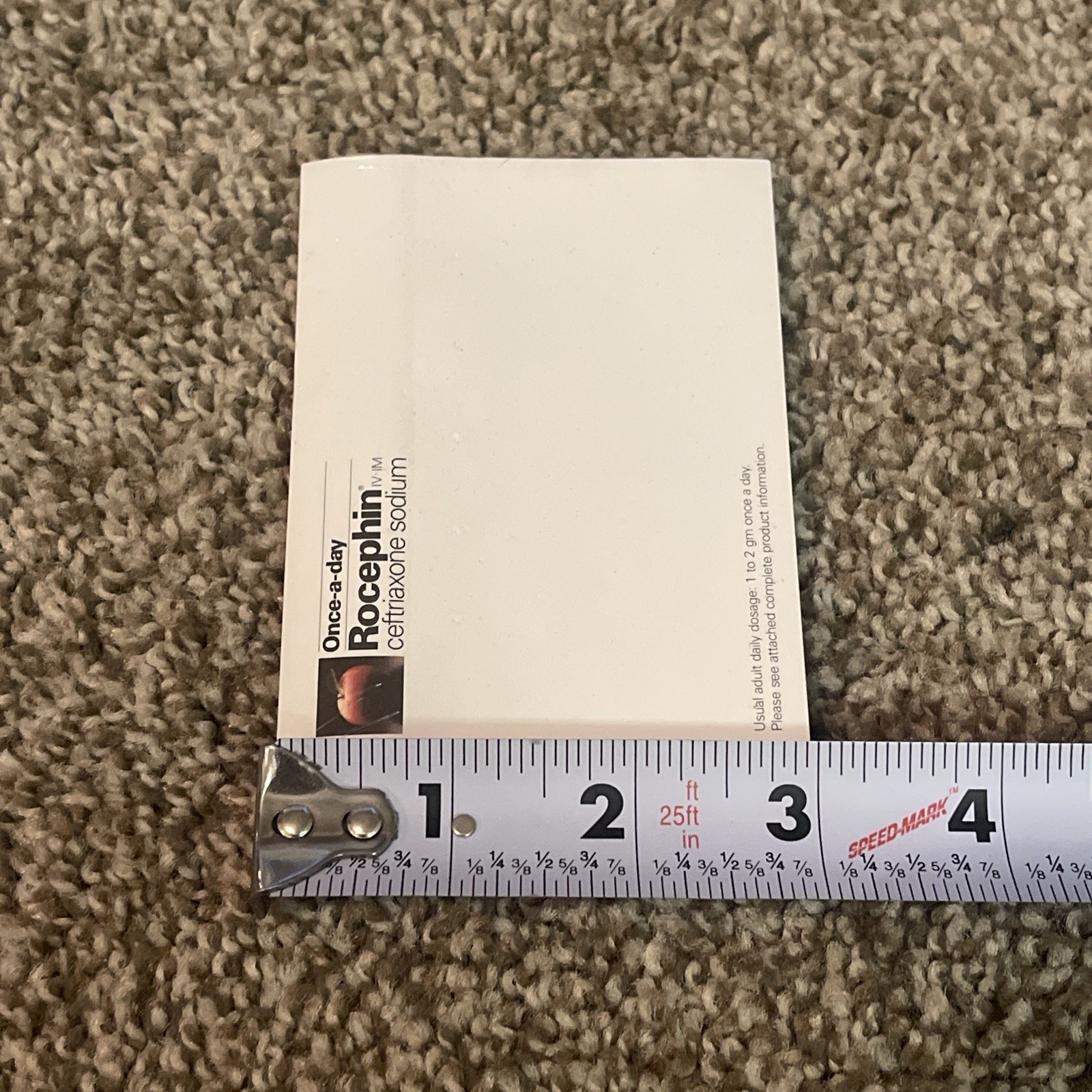 Rocephin Drug Rep Pharmaceutical Promo Advertising Sticky Note Pad Ceftriaxone