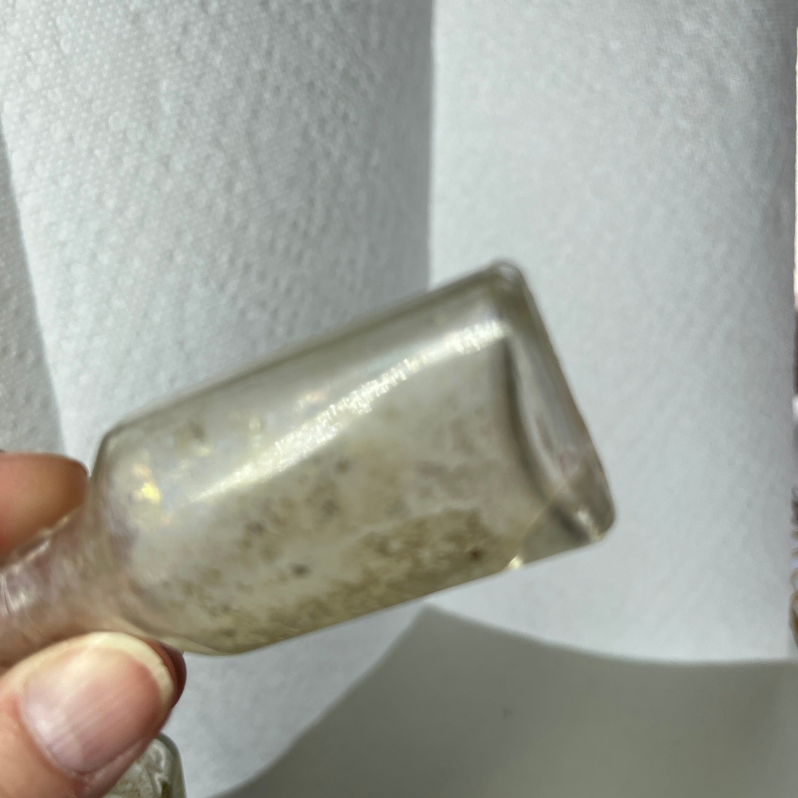 Antique Apothecary Medicine Bottles Lot of 2 Clear