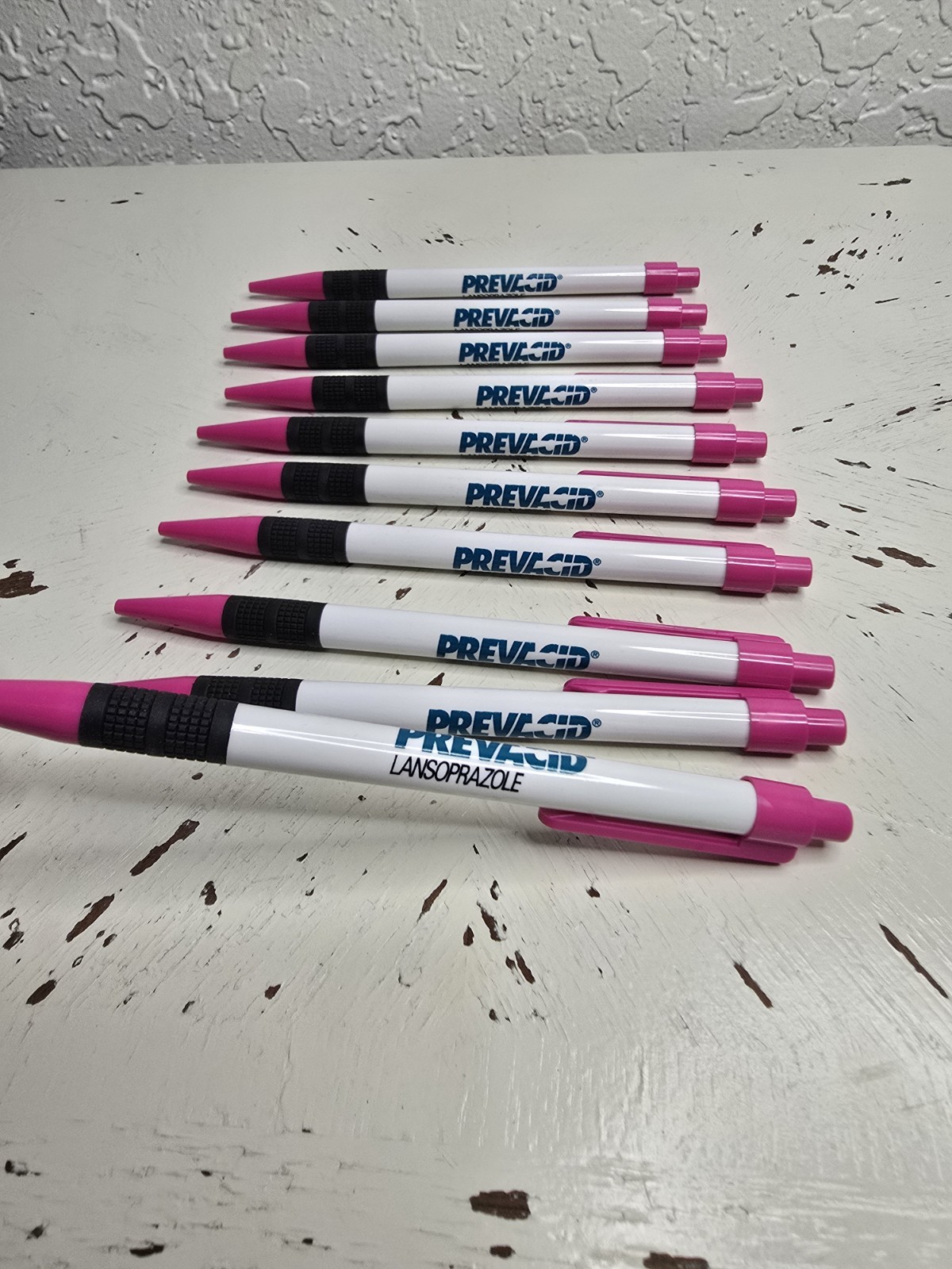 LOT 10 PREVACID Drug Rep Advertising Pen Pharmaceuticals Collectable Pharma Rx