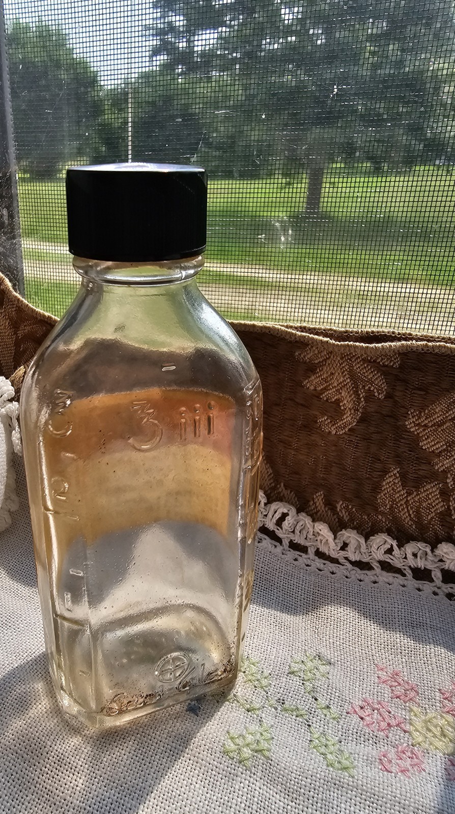 CLEAR GLASS Apothecary RX Medical ARGENTA Drug Jar Bottle NLR, AR 1968 Vintage✨️